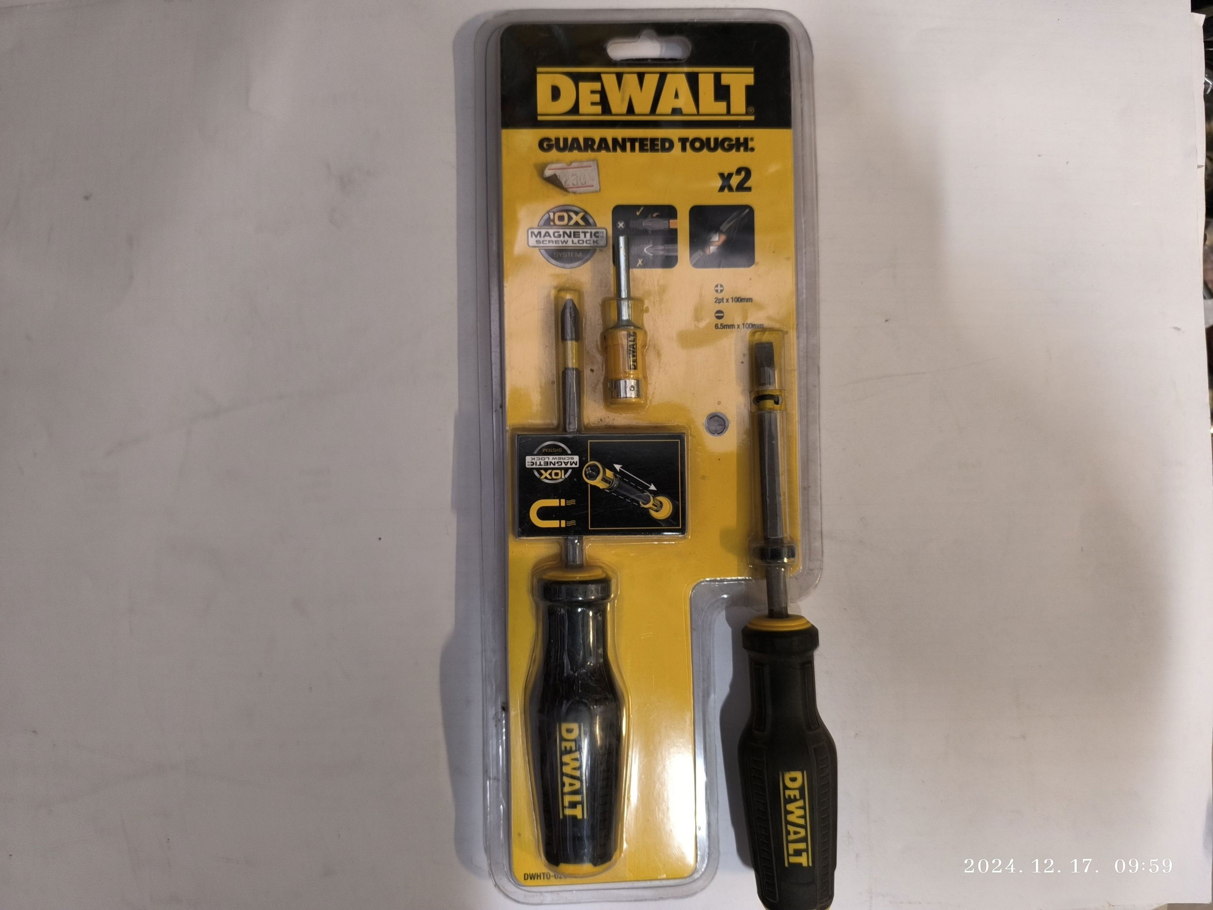 STANLEY DEWALT Csavarhúzó készlet 2 részes termék fő termékképe