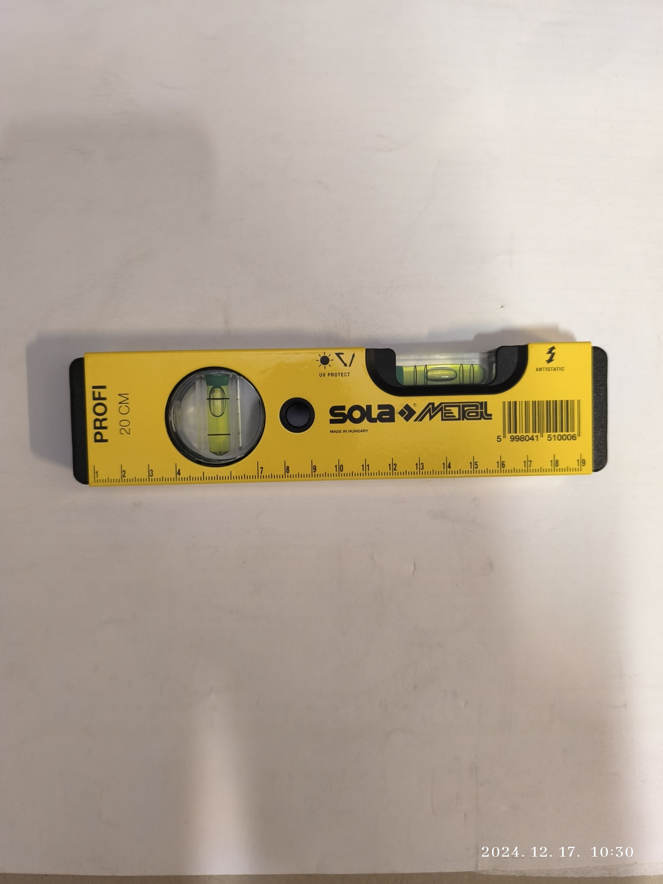 SOLA METAL Zártszelvény  vízmérték 200mm termék fő termékképe