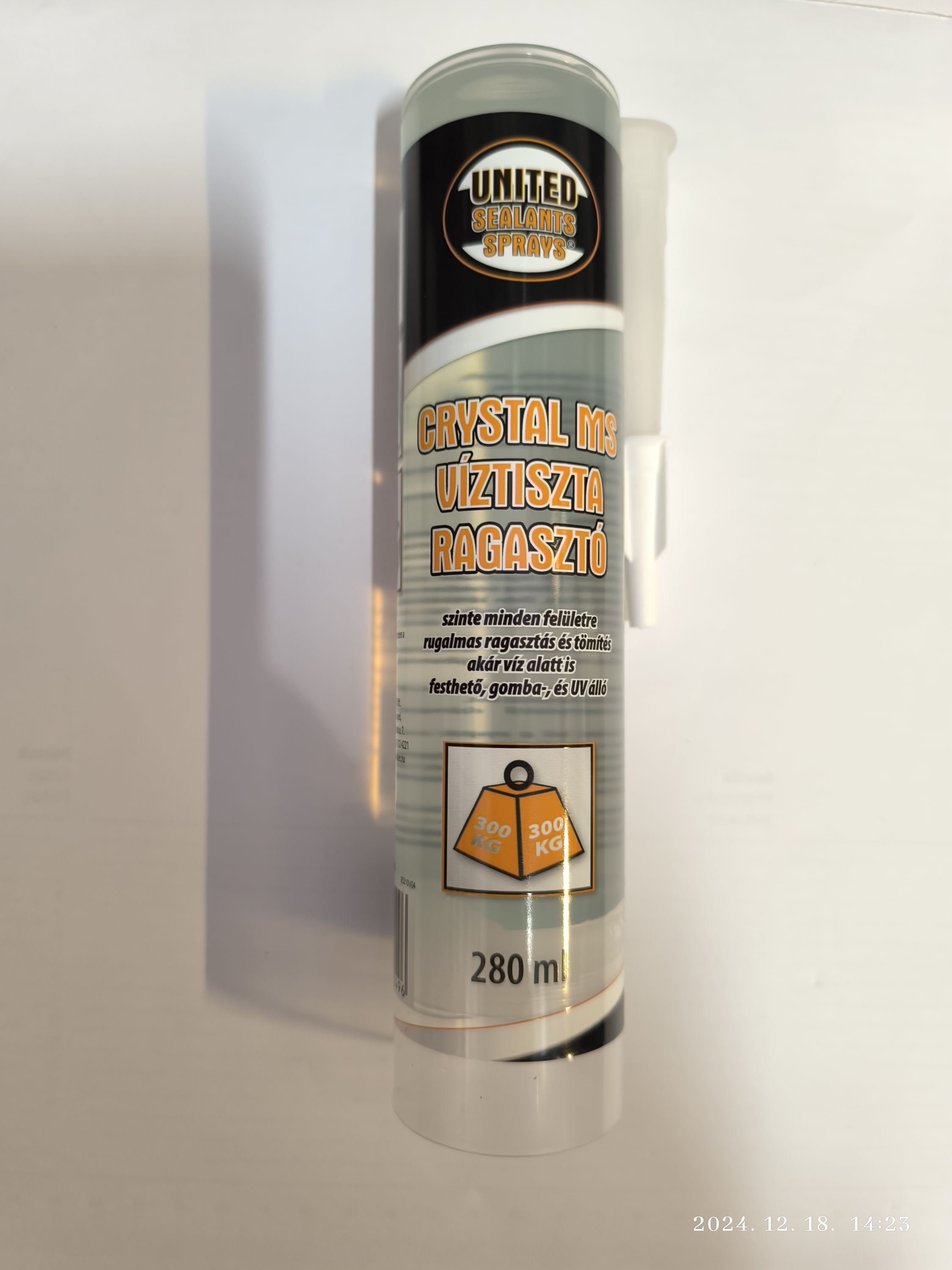 UNITED Sealants Crystal MS víztiszta ragasztó 280ml termék fő termékképe