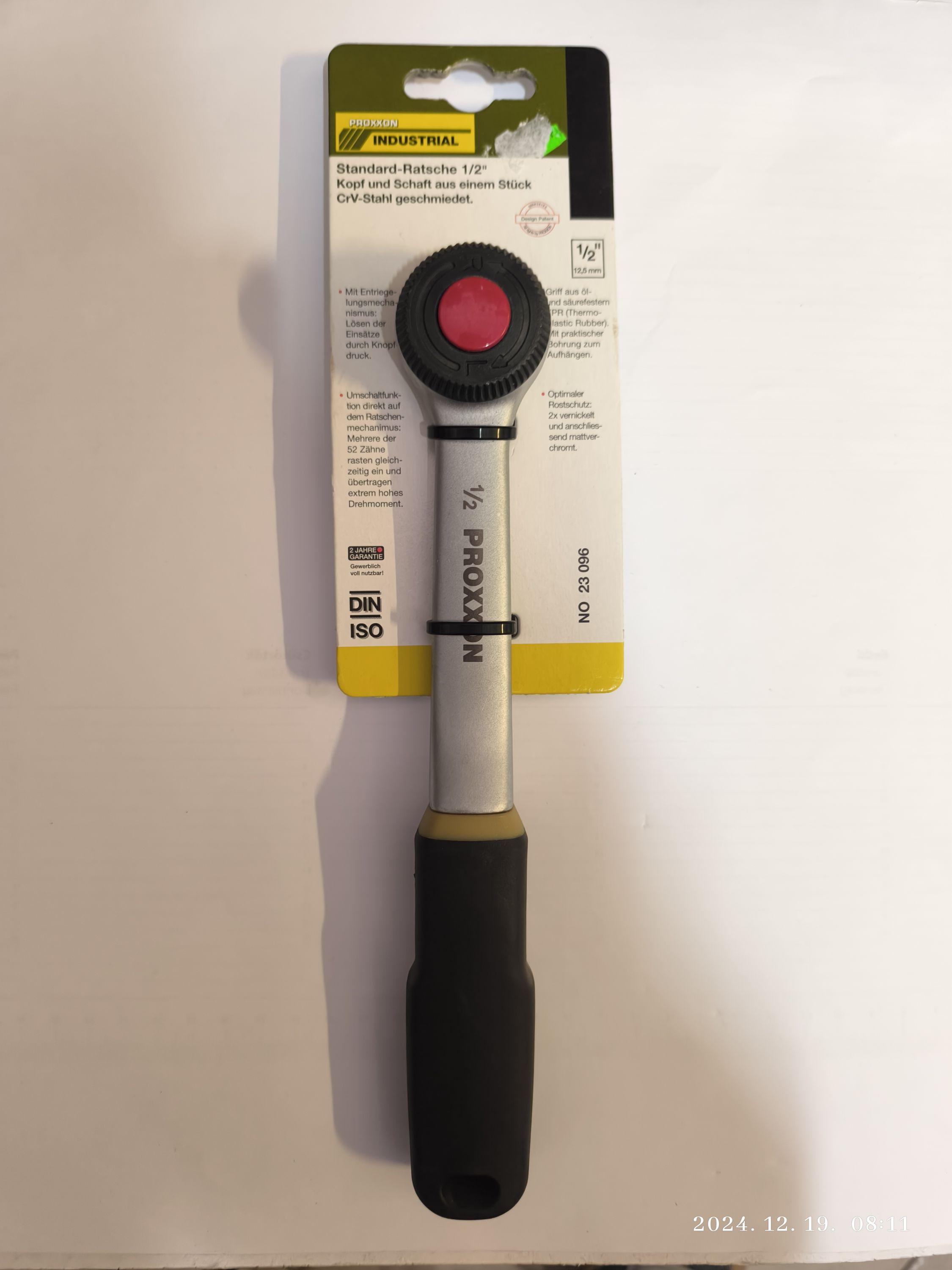 PROXXON INDUSTRIAL Racsnis hajtókar 1/2" termék fő termékképe