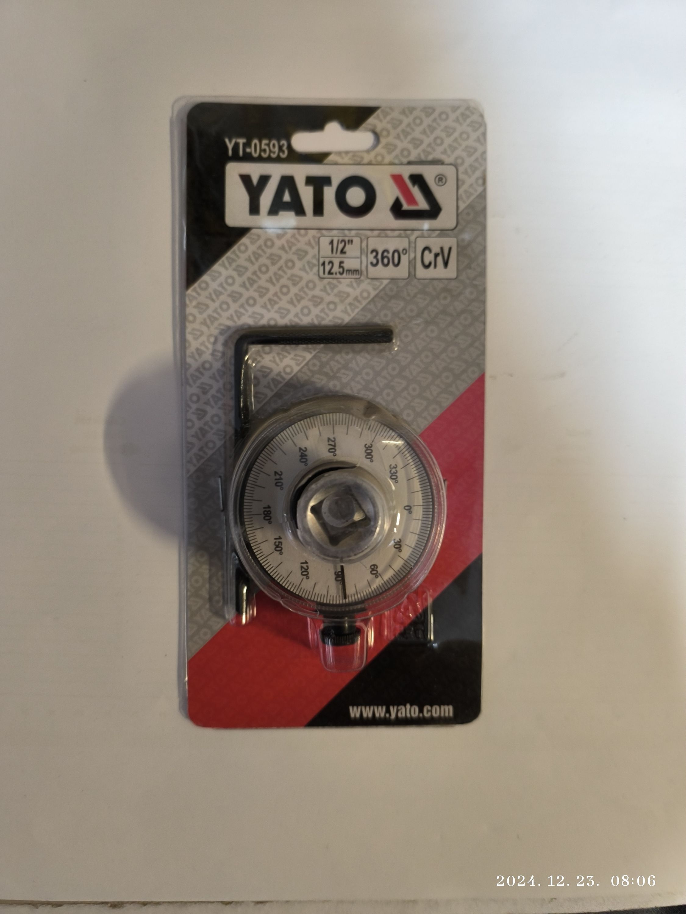 YATO Nyomaték szögmérő 1/2" 12.5mm CrV termék fő termékképe