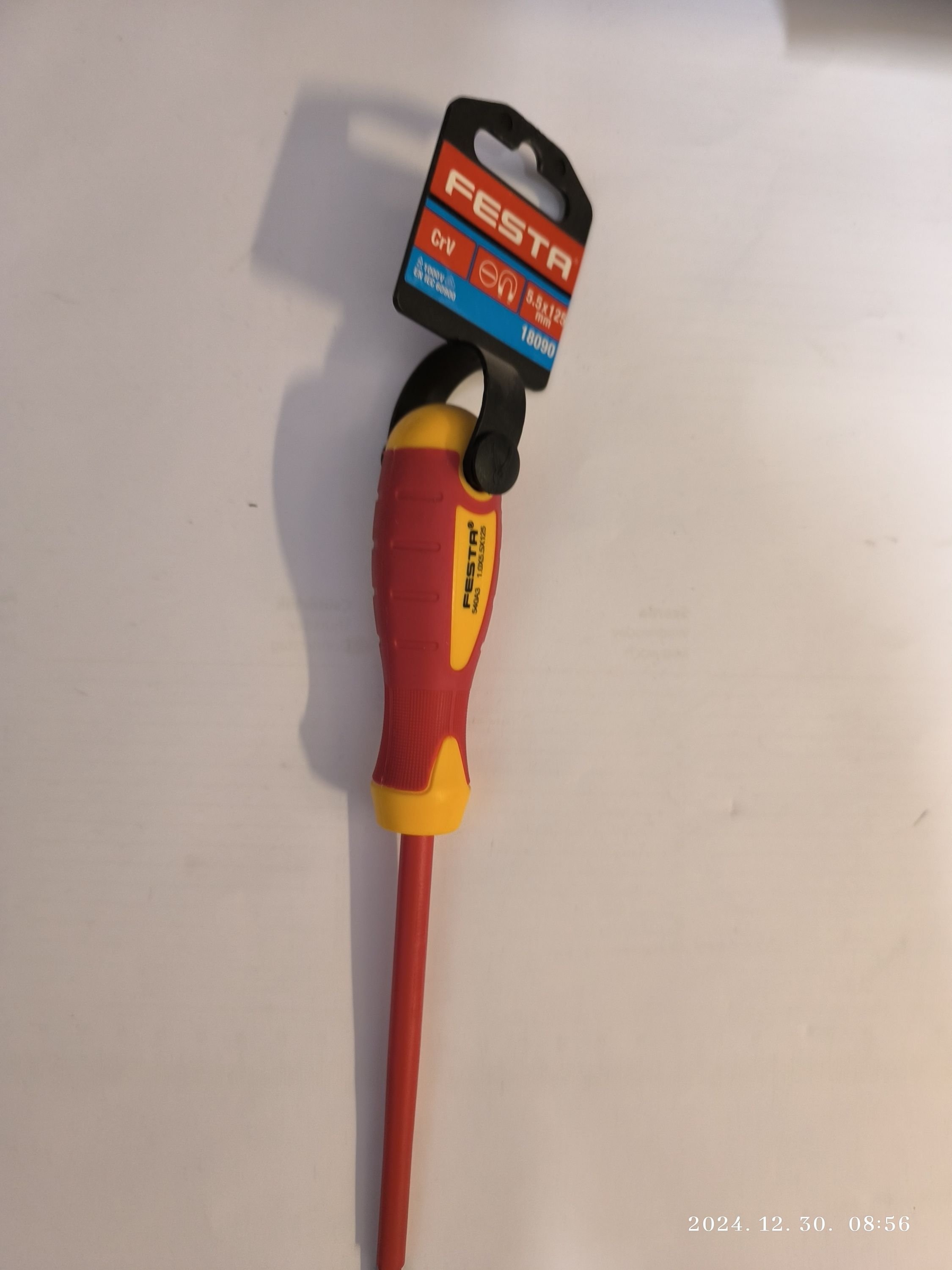 FESTA Csavarhúzó lapos 5,5x125mm-es 1000V szigetelt termék fő termékképe