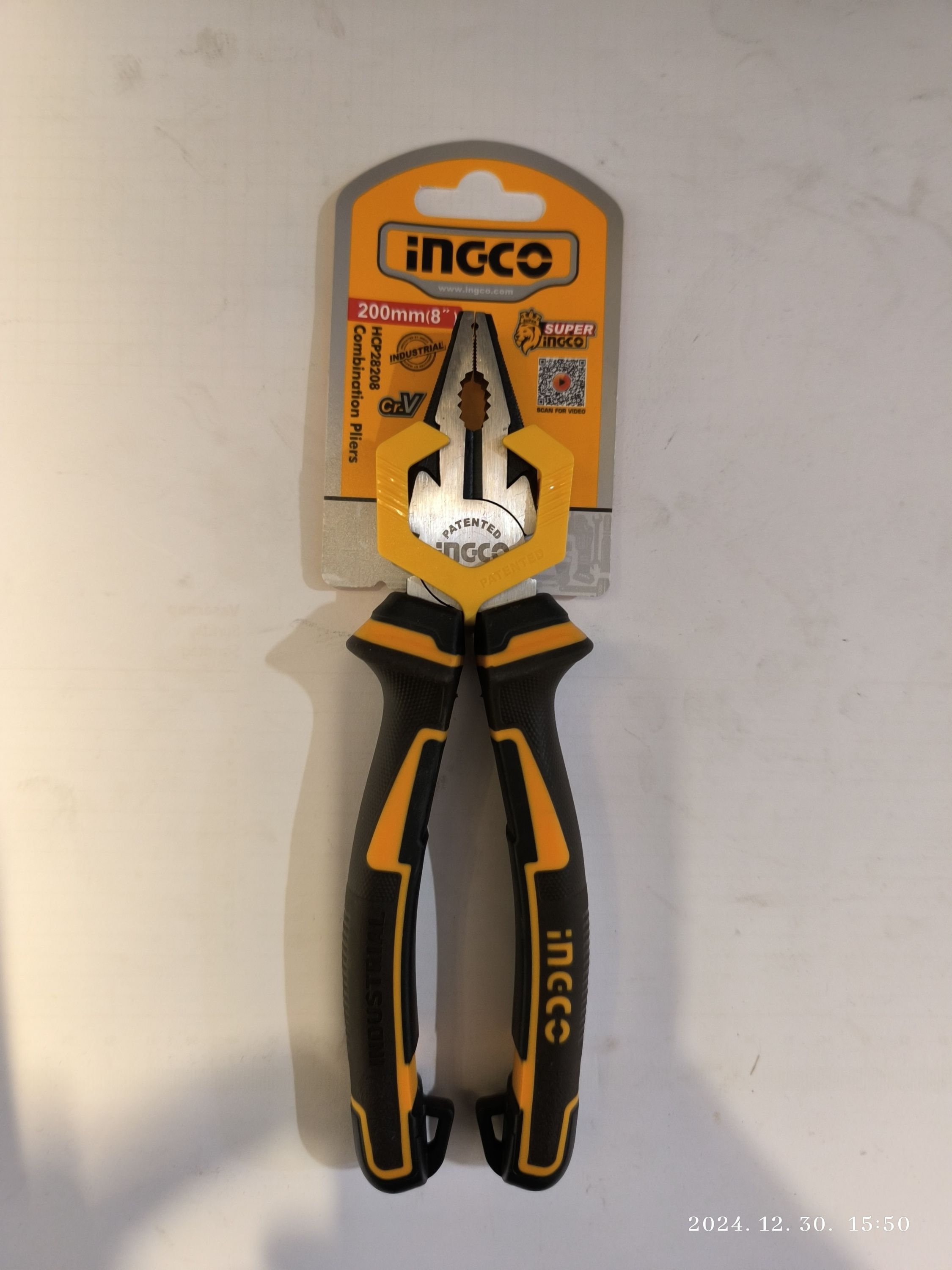 INGCO Kombinált fogó 200mm termék fő termékképe