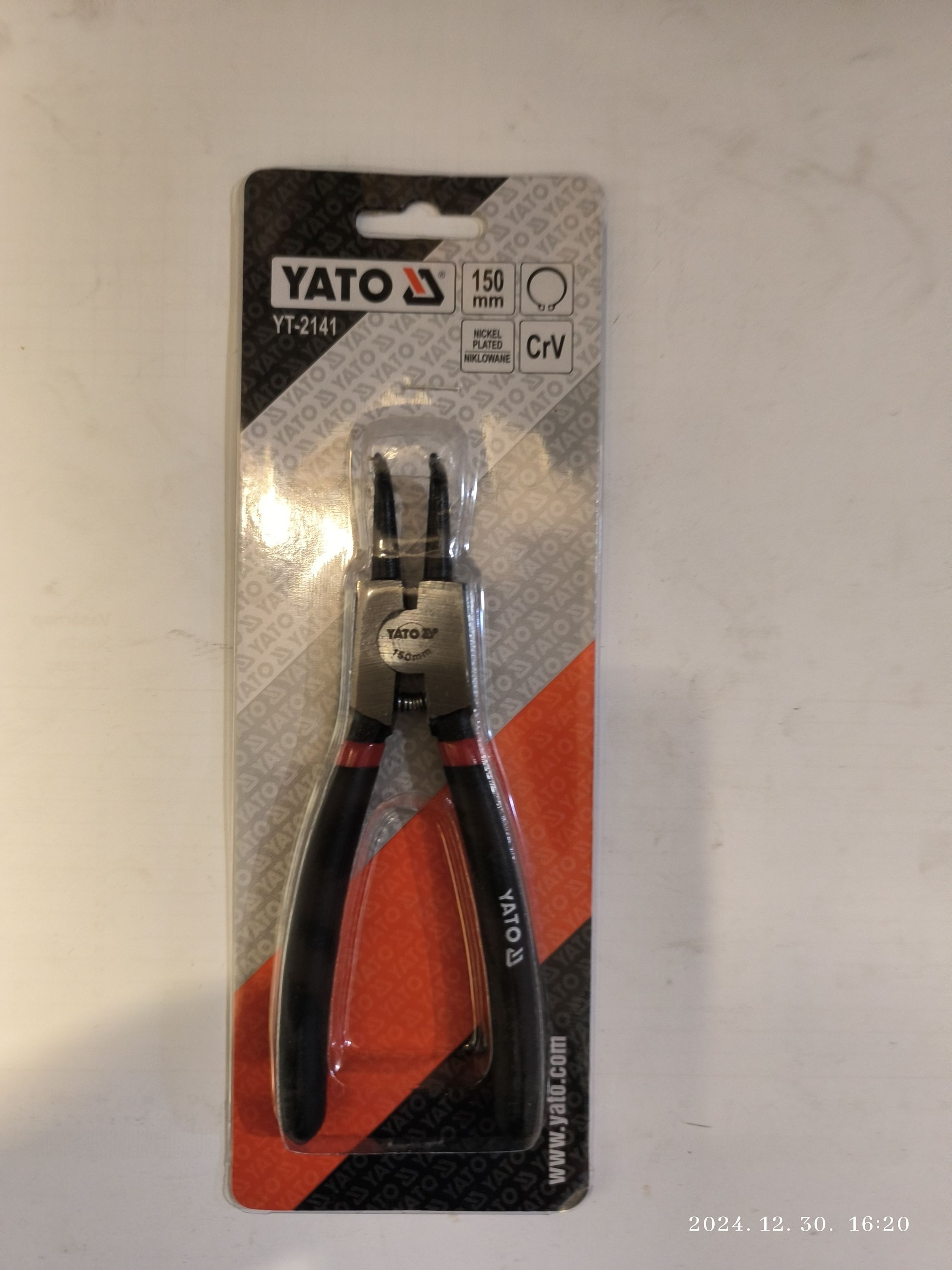 YATO Seeger fogó külső hajlított 150mm termék fő termékképe