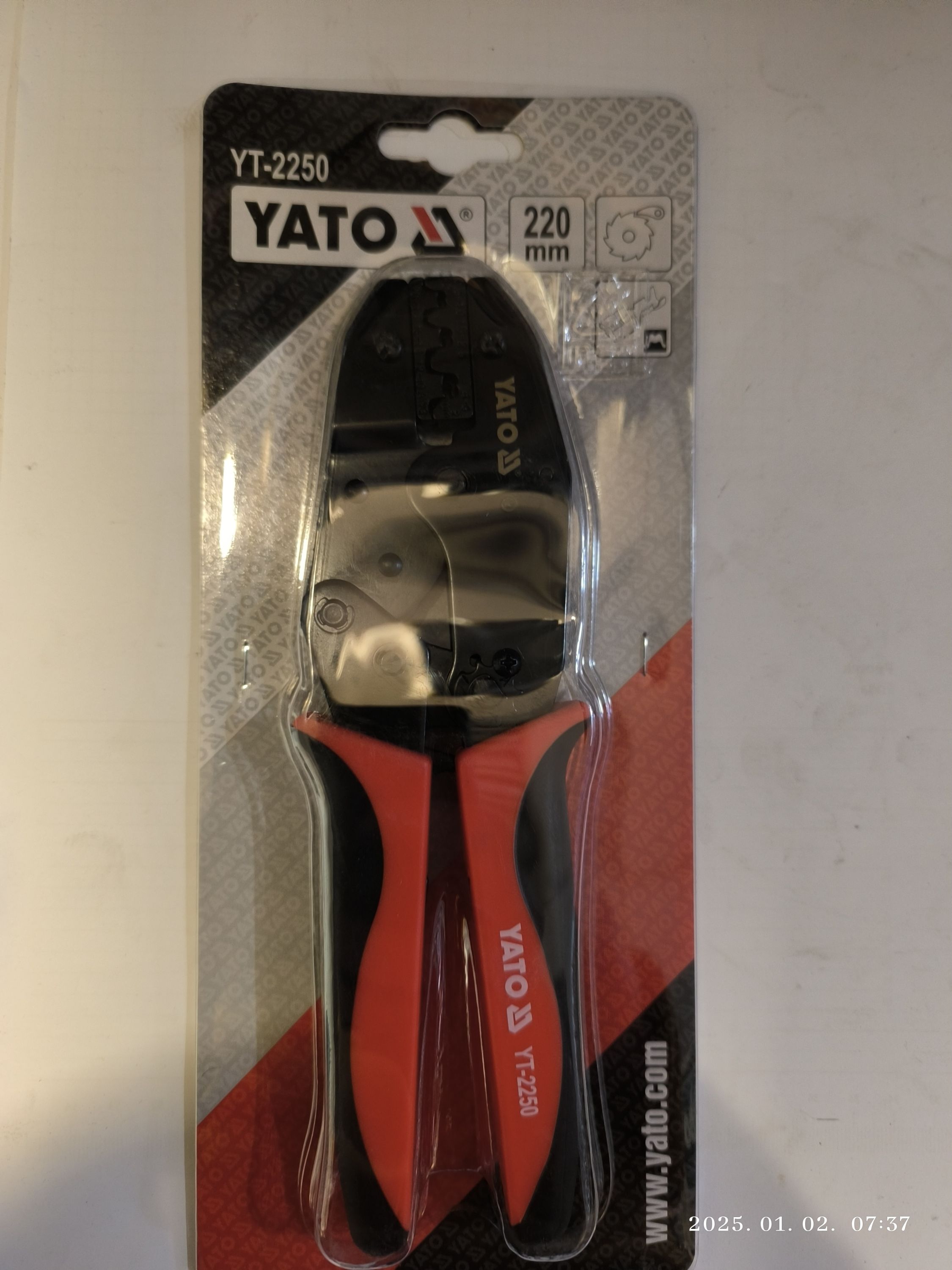 YATO Krimpelő fogó 220mm termék fő termékképe