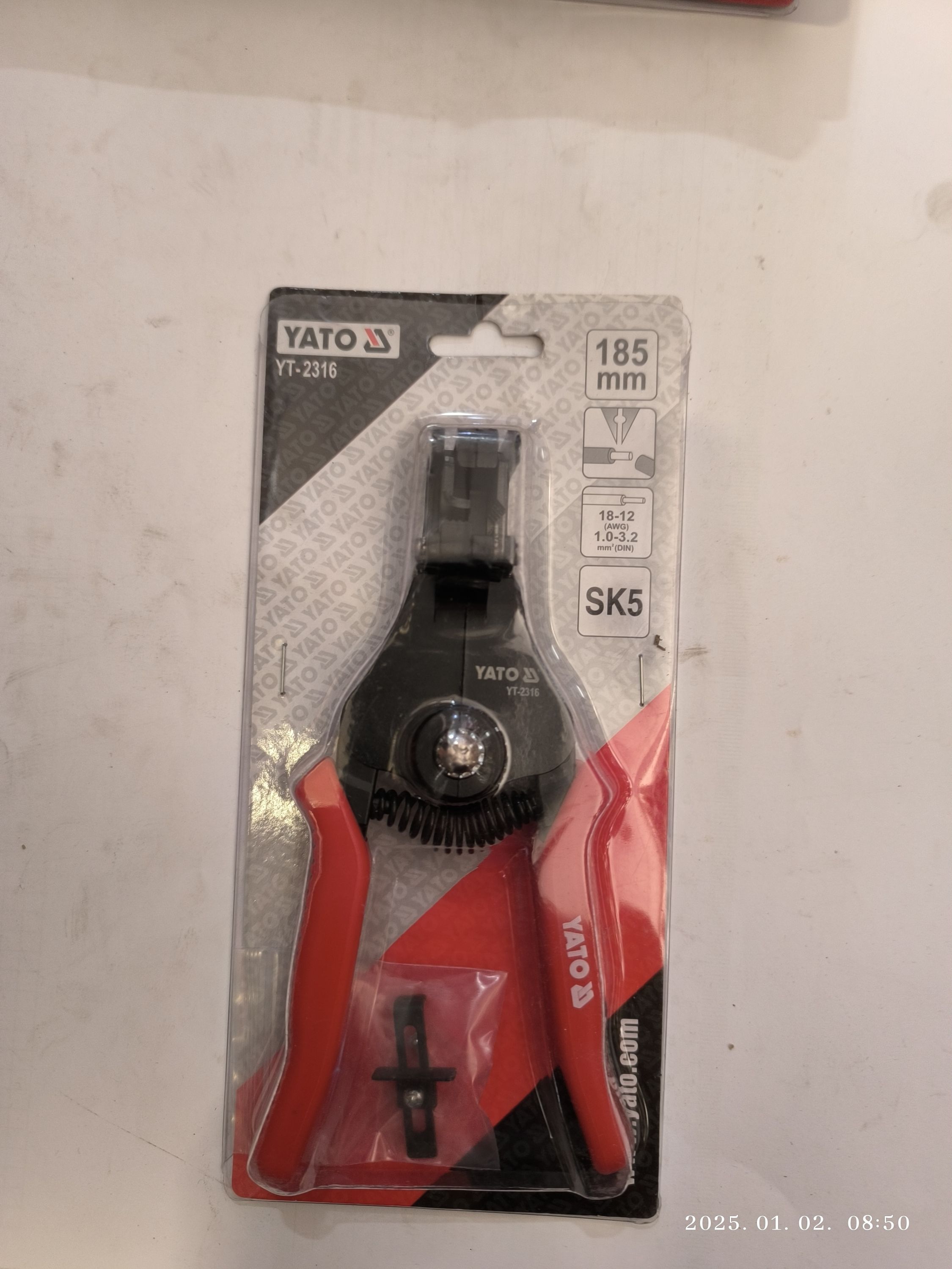 YATO Blankoló fogó 185mm termék fő termékképe