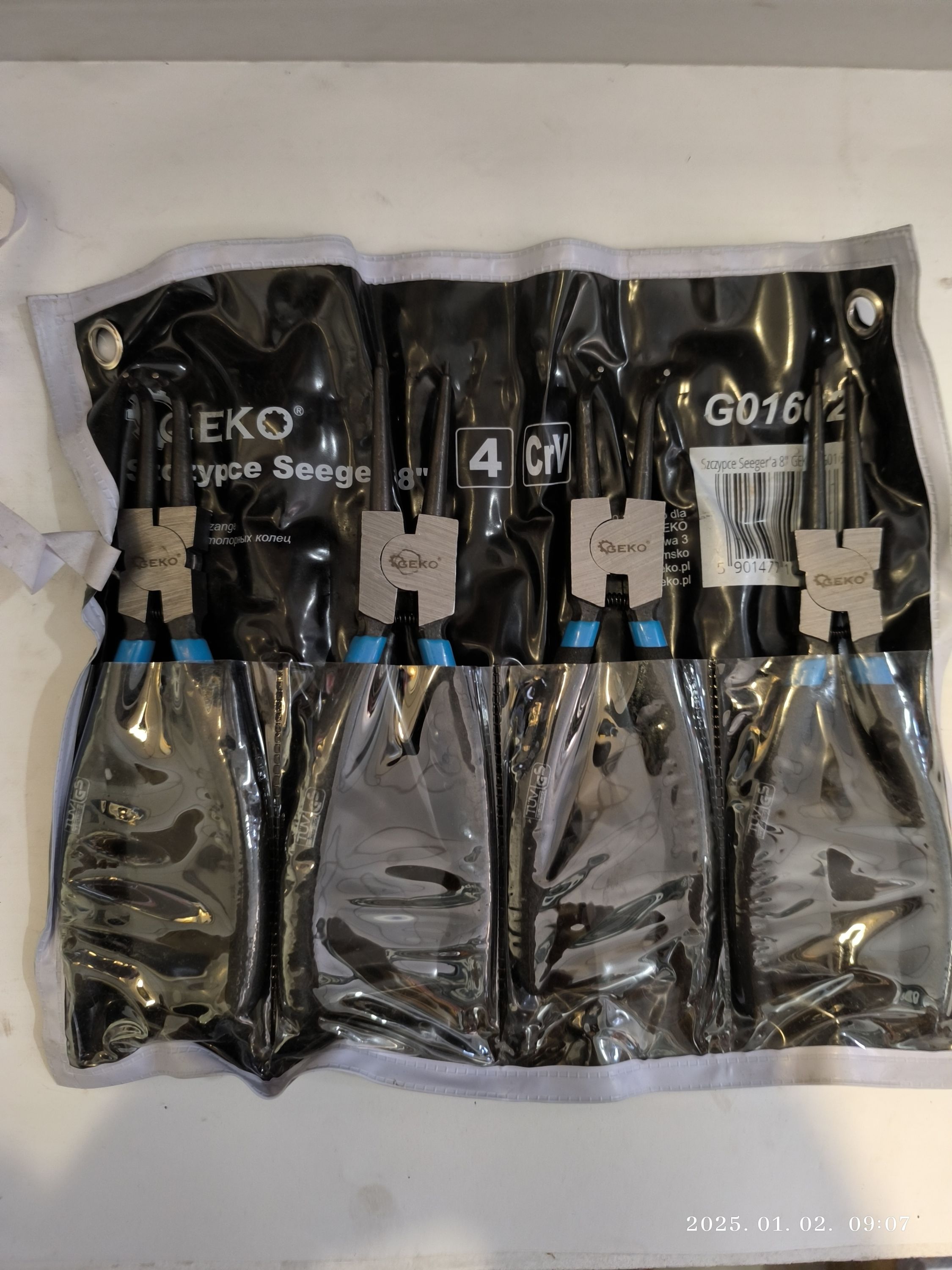 GEKO Seegerfogó készlet 8" 200mm termék fő termékképe