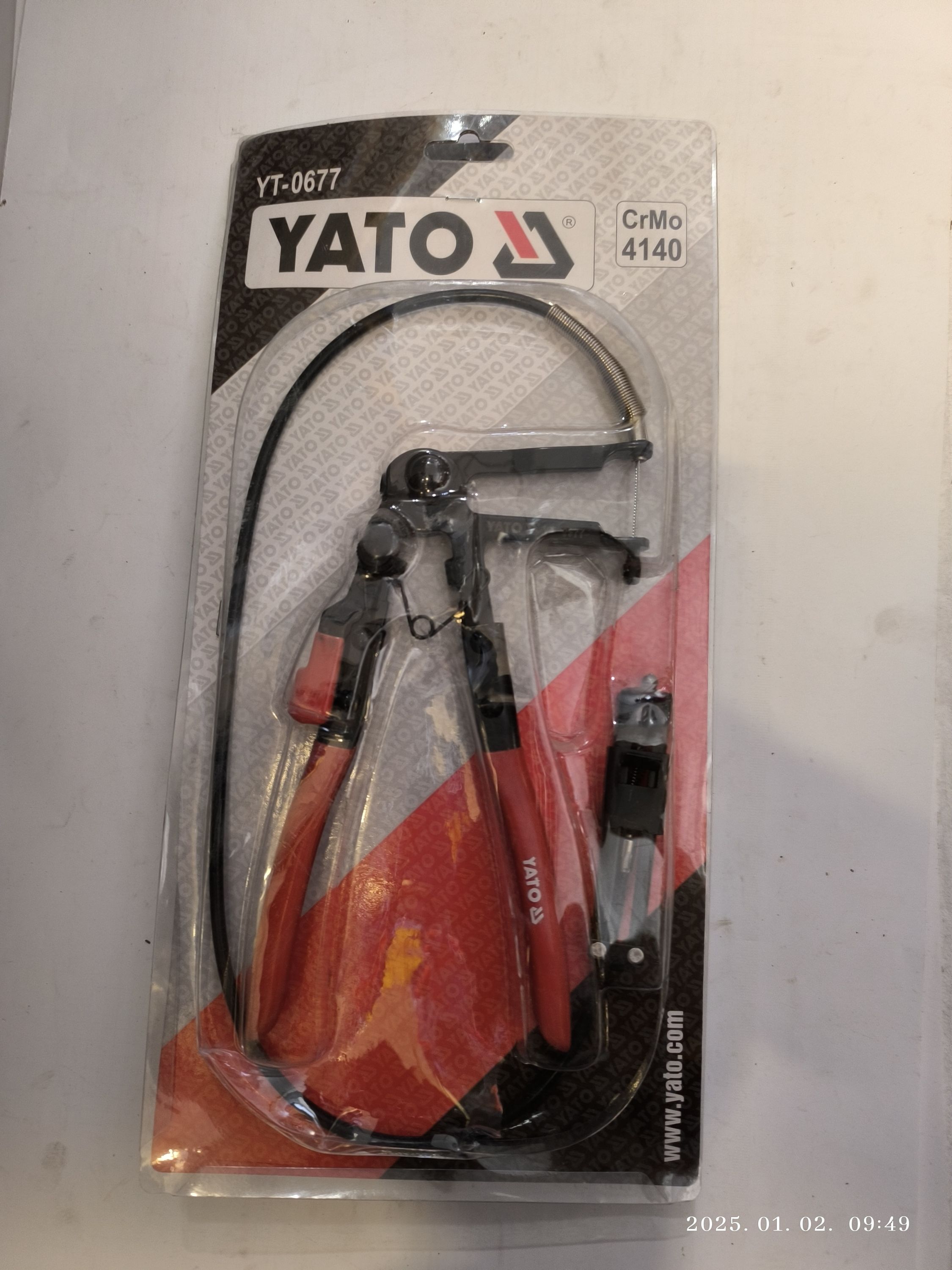 YATO Flexibilis bowdenes vízcsőbilincs fogó termék fő termékképe