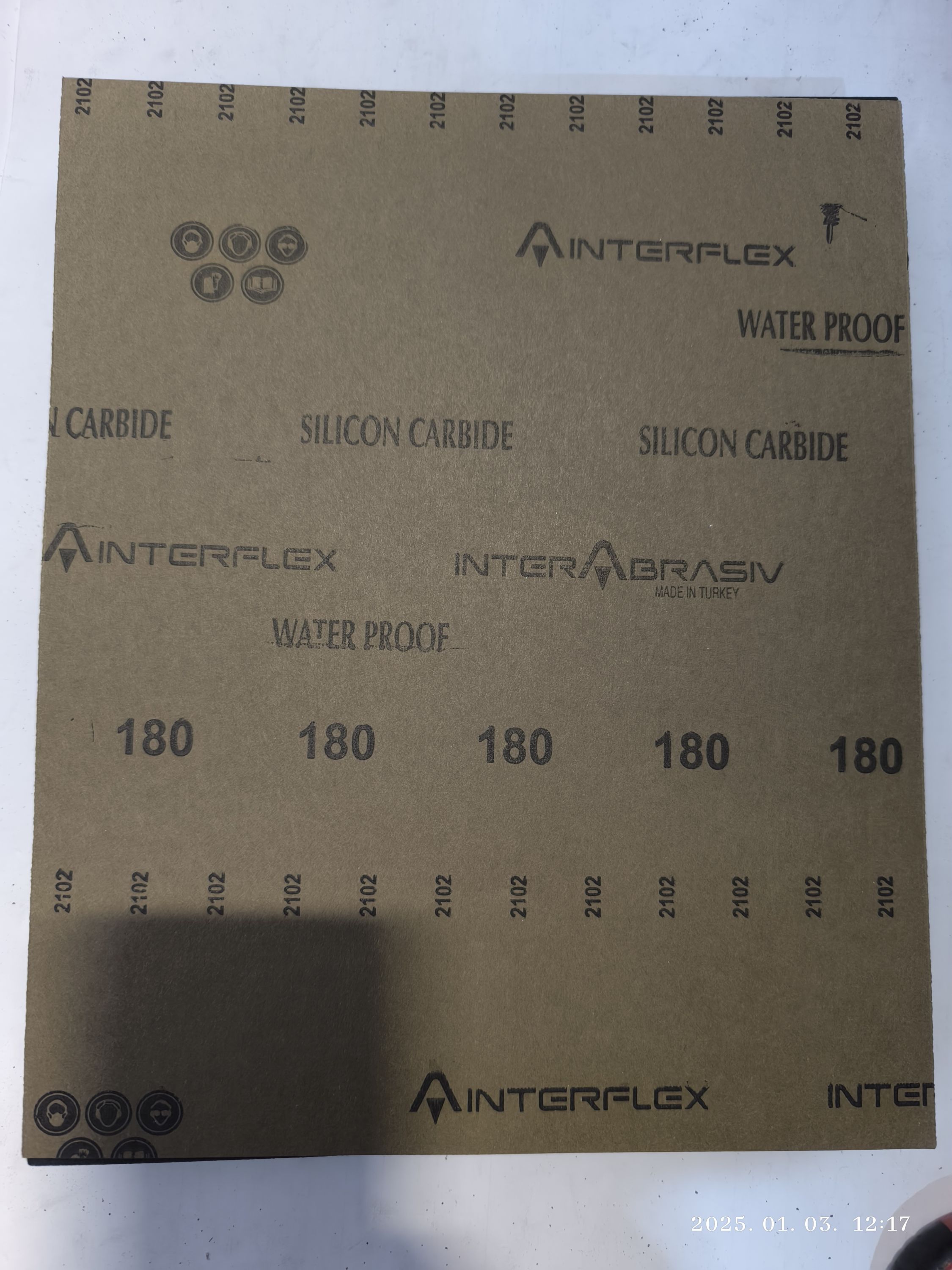 INTERFLEX Csiszoló papír vizes 230x280mm P180 termék fő termékképe