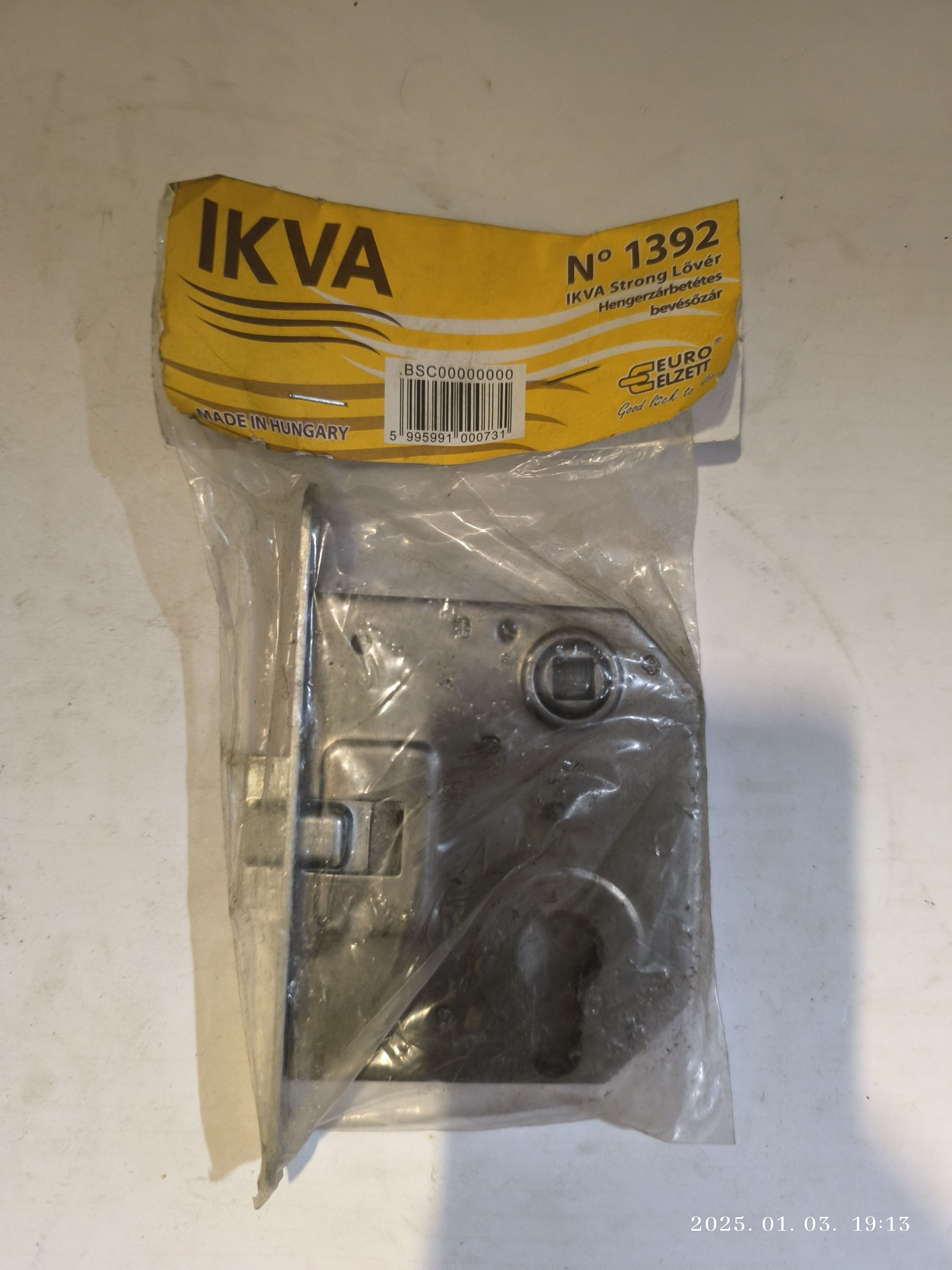 EURO ELZETT IKVA Strong lővér hengereszárbetétes bevésőzár termék fő termékképe