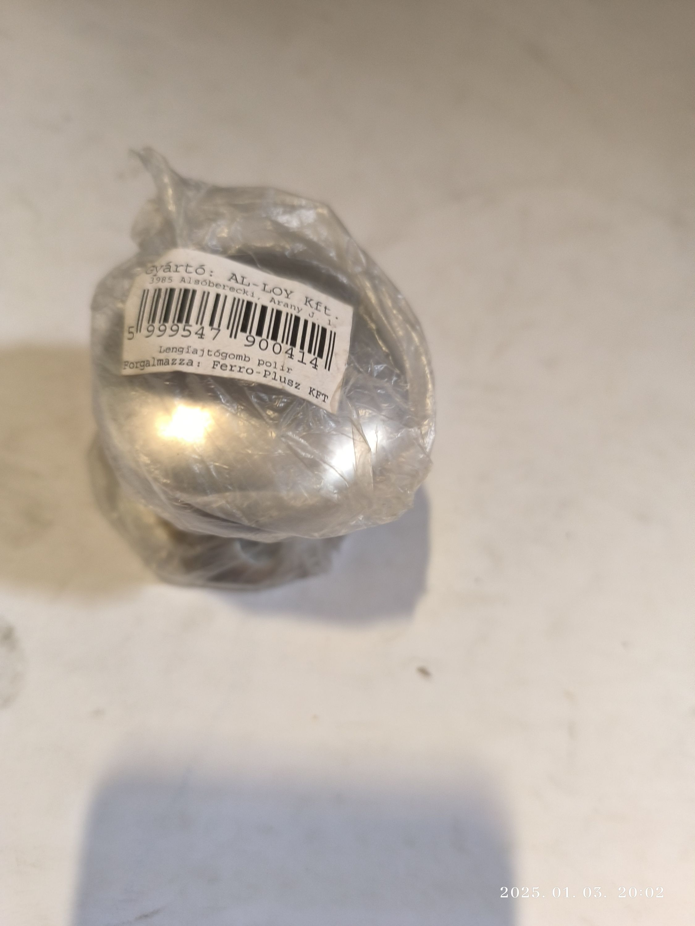 Lengőajtó gomb F2-polir termék fő termékképe