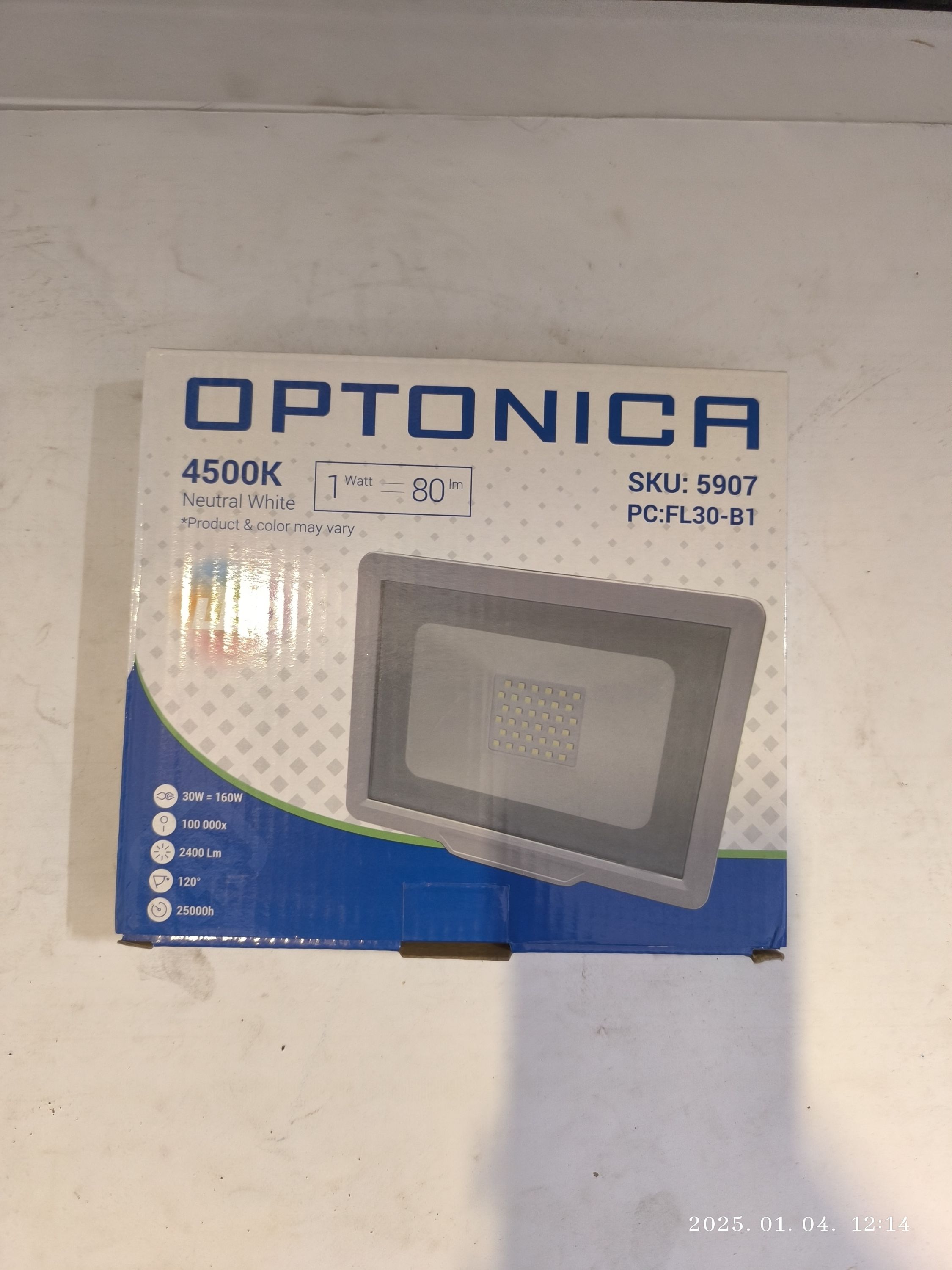 OPTONICA Led reflektor 30w  4500K  White termék fő termékképe