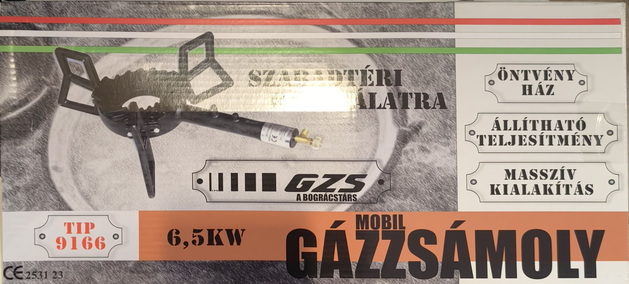 GZS 3 Lábú gázzsámoly 6,5kW termék fő termékképe