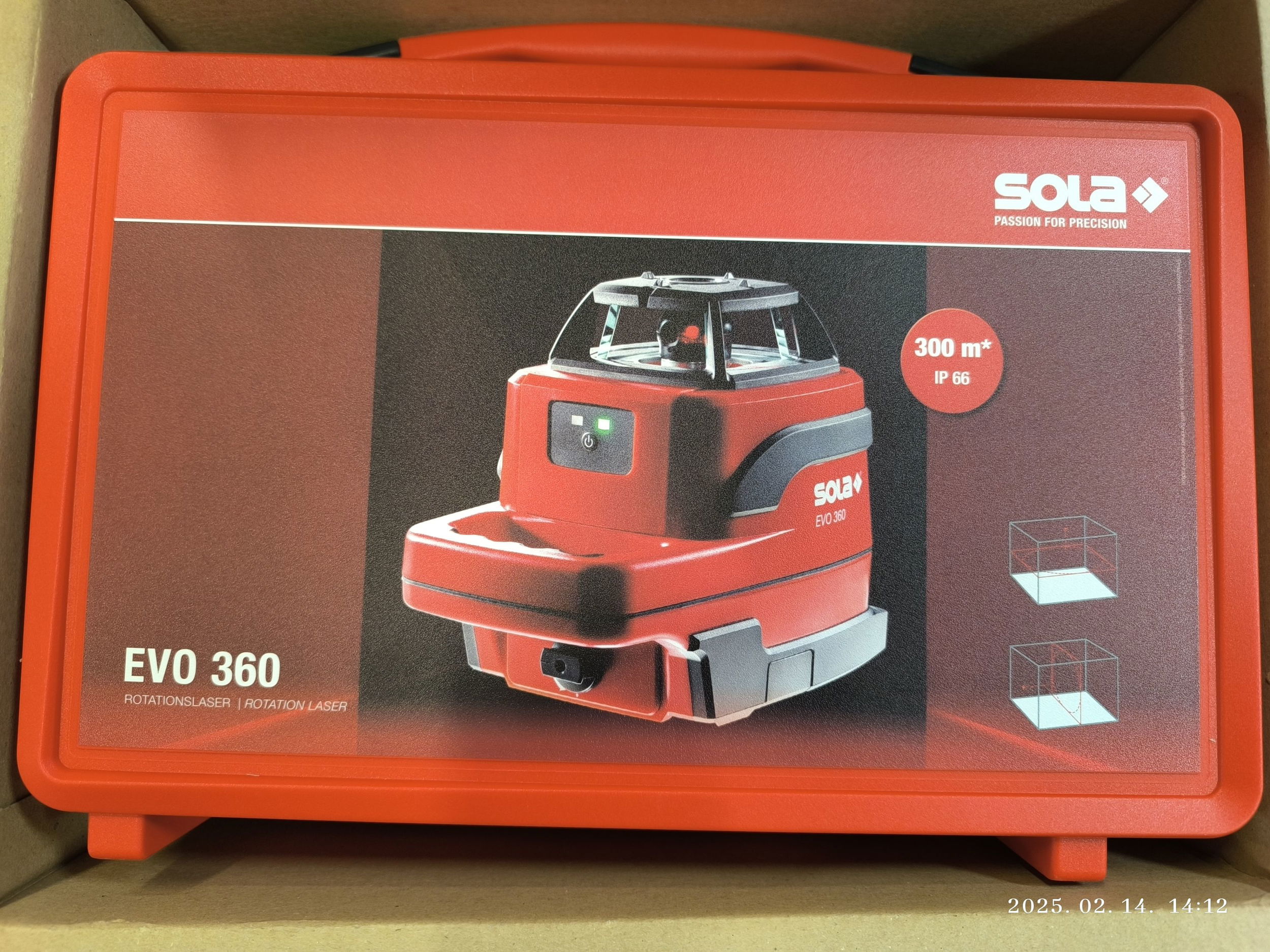 SOLA EVO 360 PROFESSIONAL Forgólézer REC RRD2 kézi jelfogóval termék fő termékképe