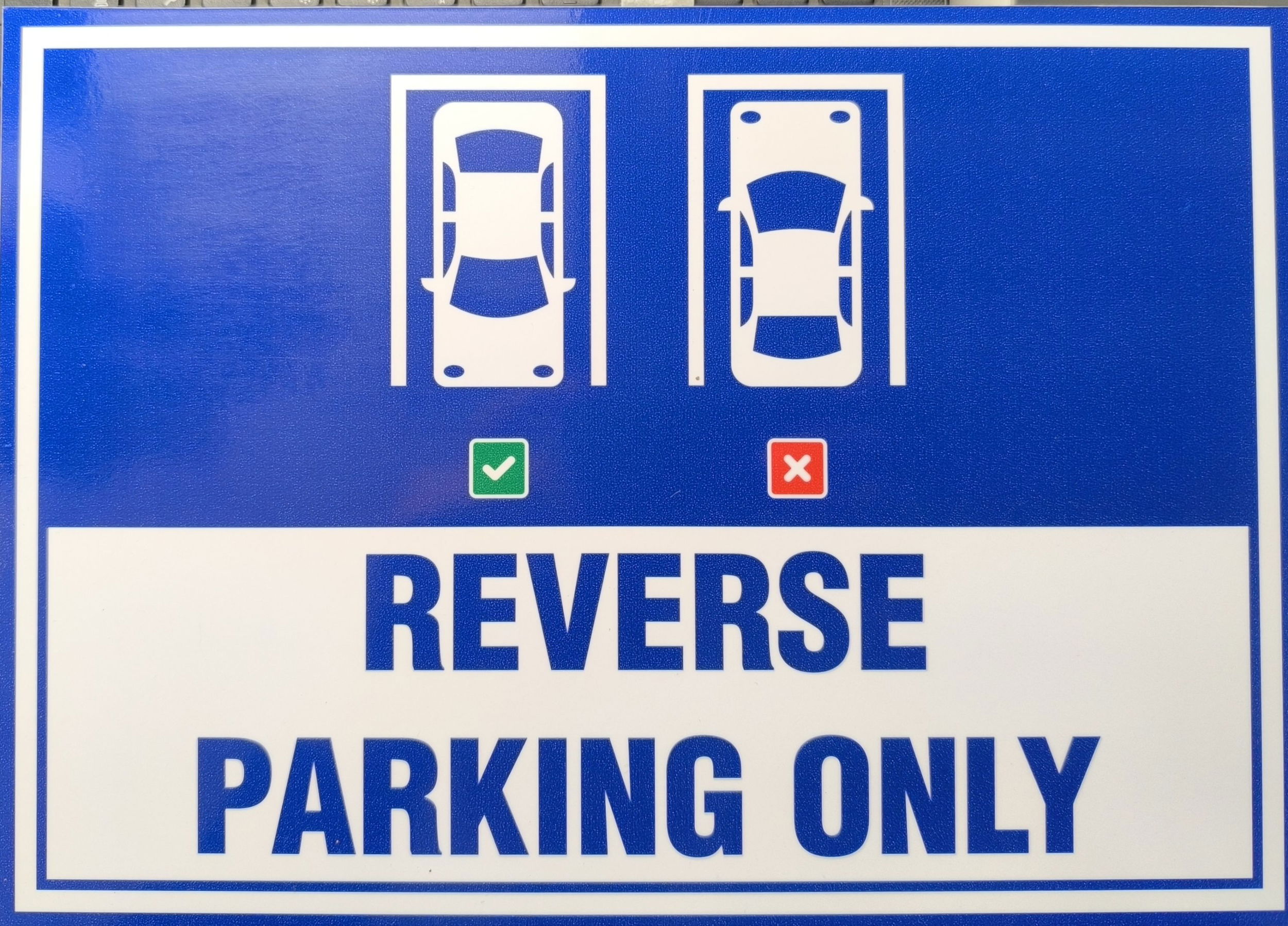 REVERSE PARKING ONLY Tábla termék fő termékképe