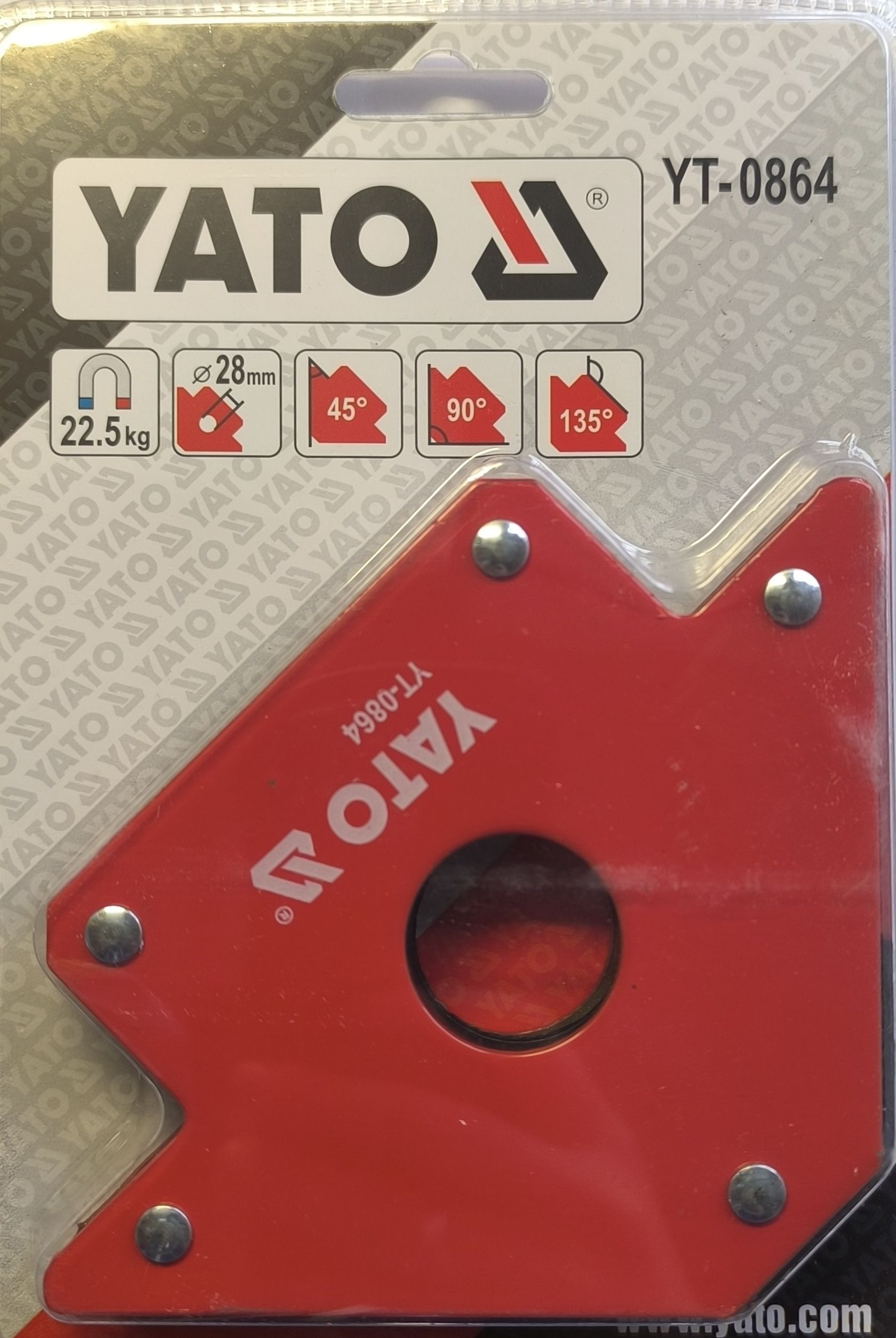 YATO Hegesztési munkadarabtartó mágnes 102x155x17mm / 22,5kg termék fő termékképe