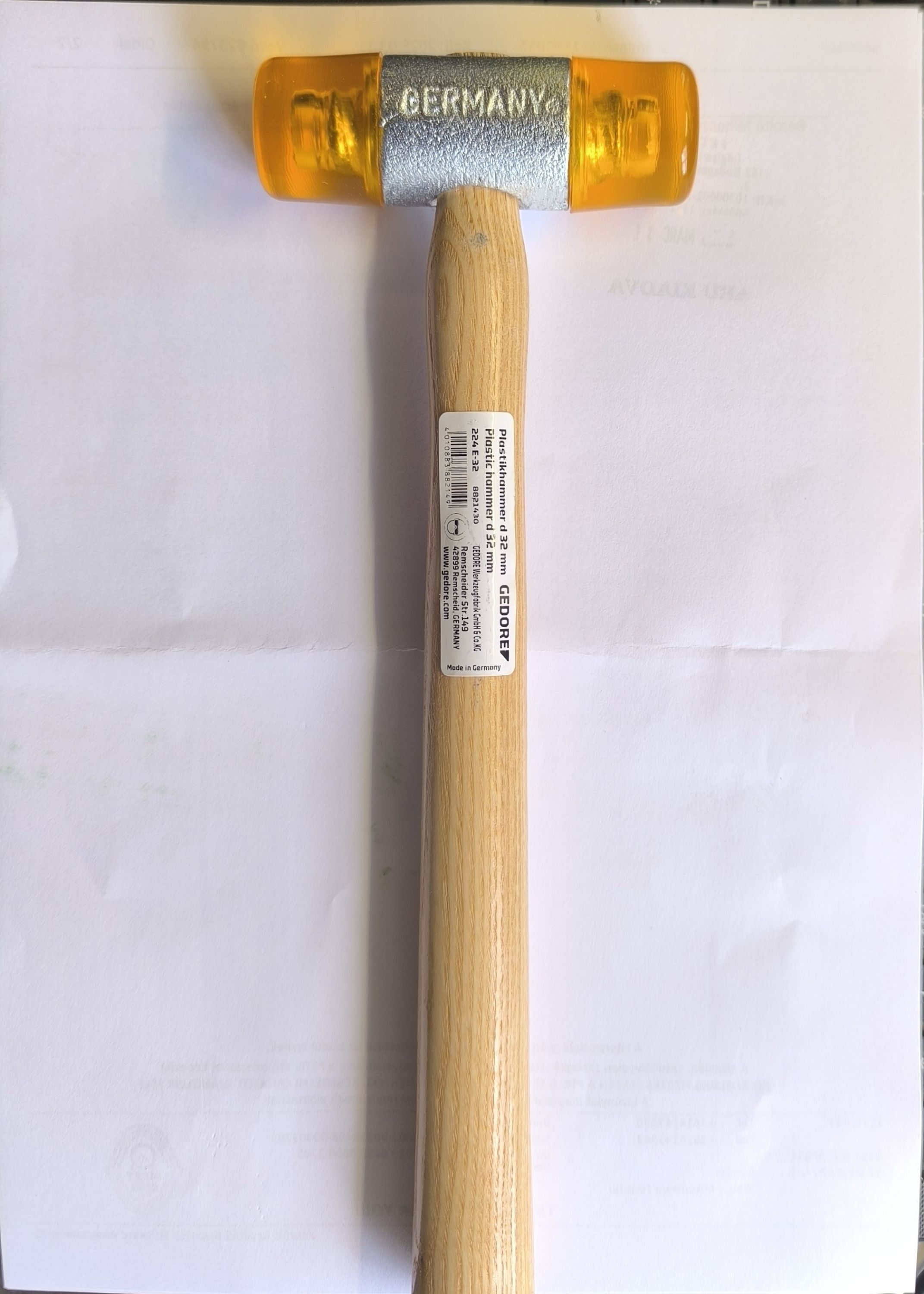 GEDORE műanyag fejű kalapács d 32mm termék fő termékképe