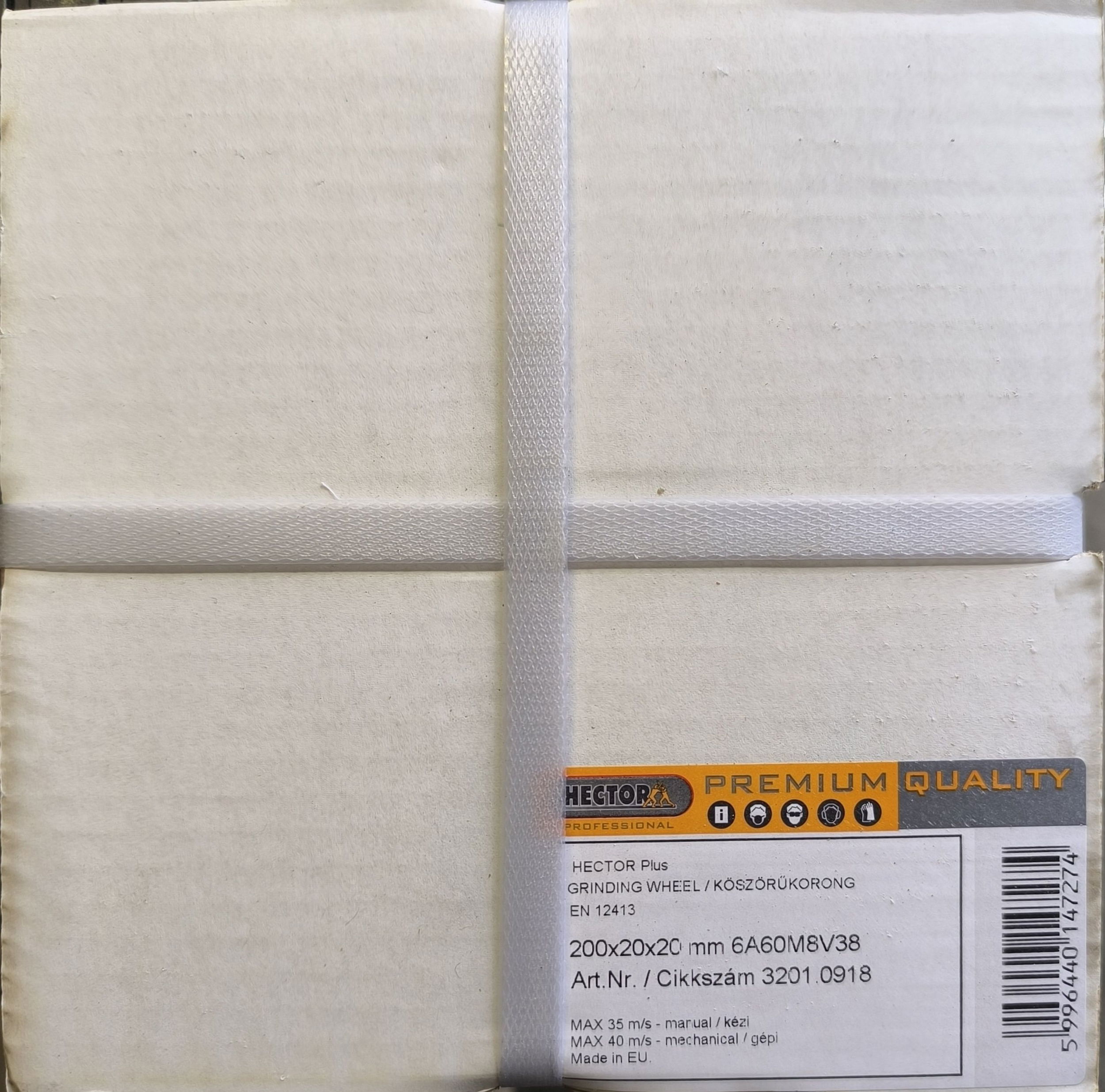 HECTOR köszörűkorong 200x20x20 Piros 6A60M8V38 termék fő termékképe