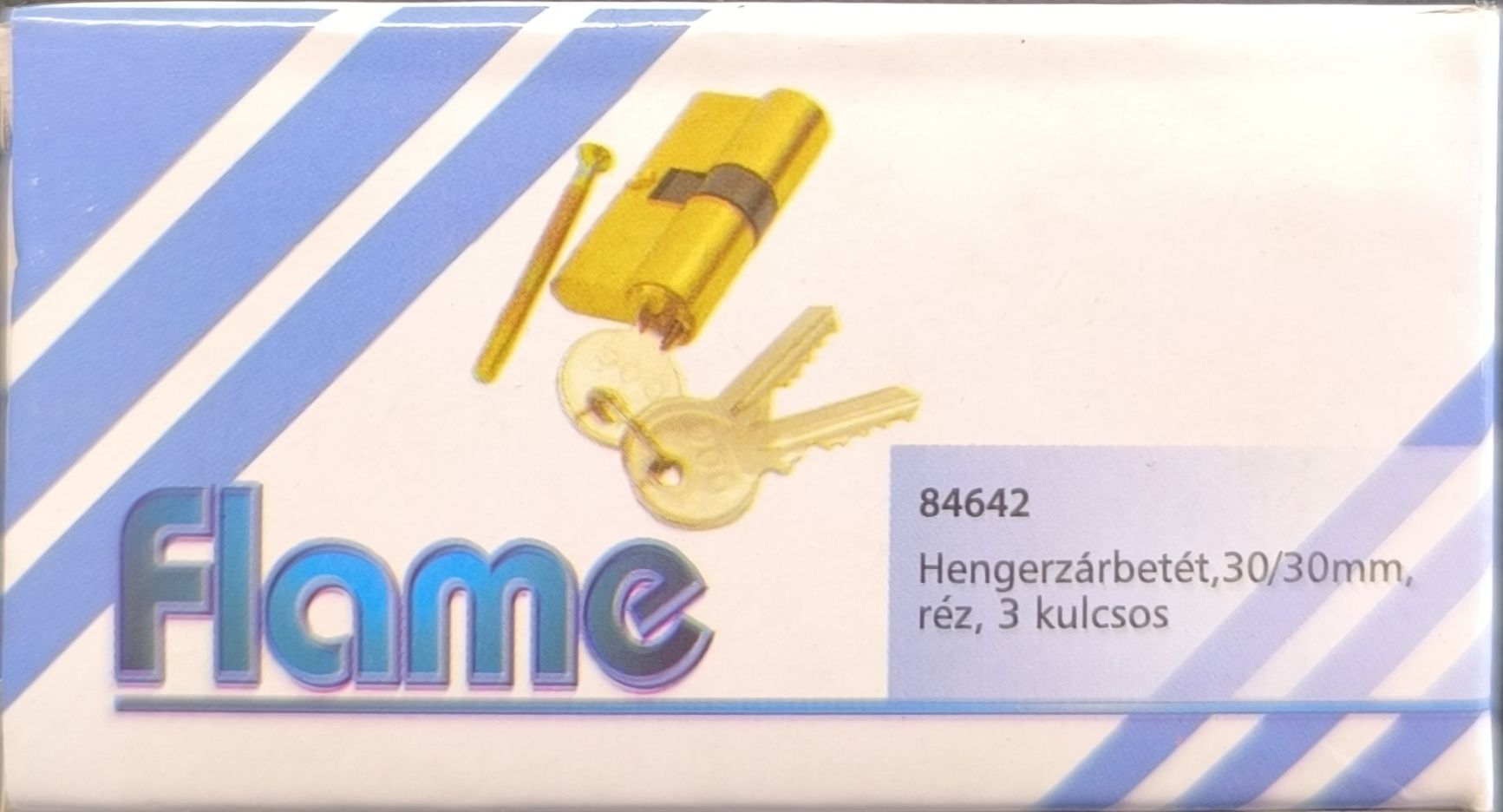 FLAME zárbetét 30/30 mm, 3 kulcs termék fő termékképe