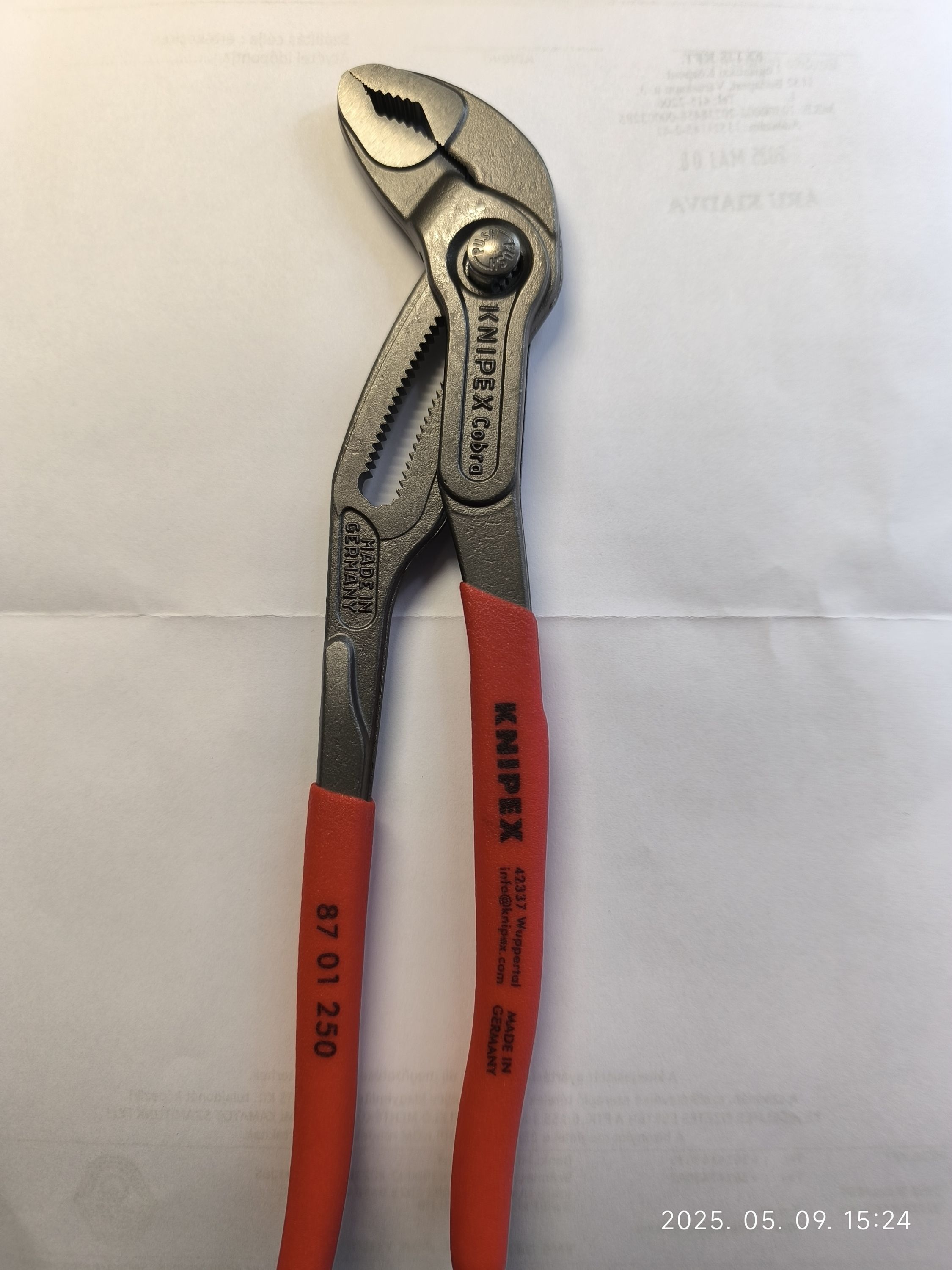 Knipex vízpumpafogó Cobra 300mm termék fő termékképe