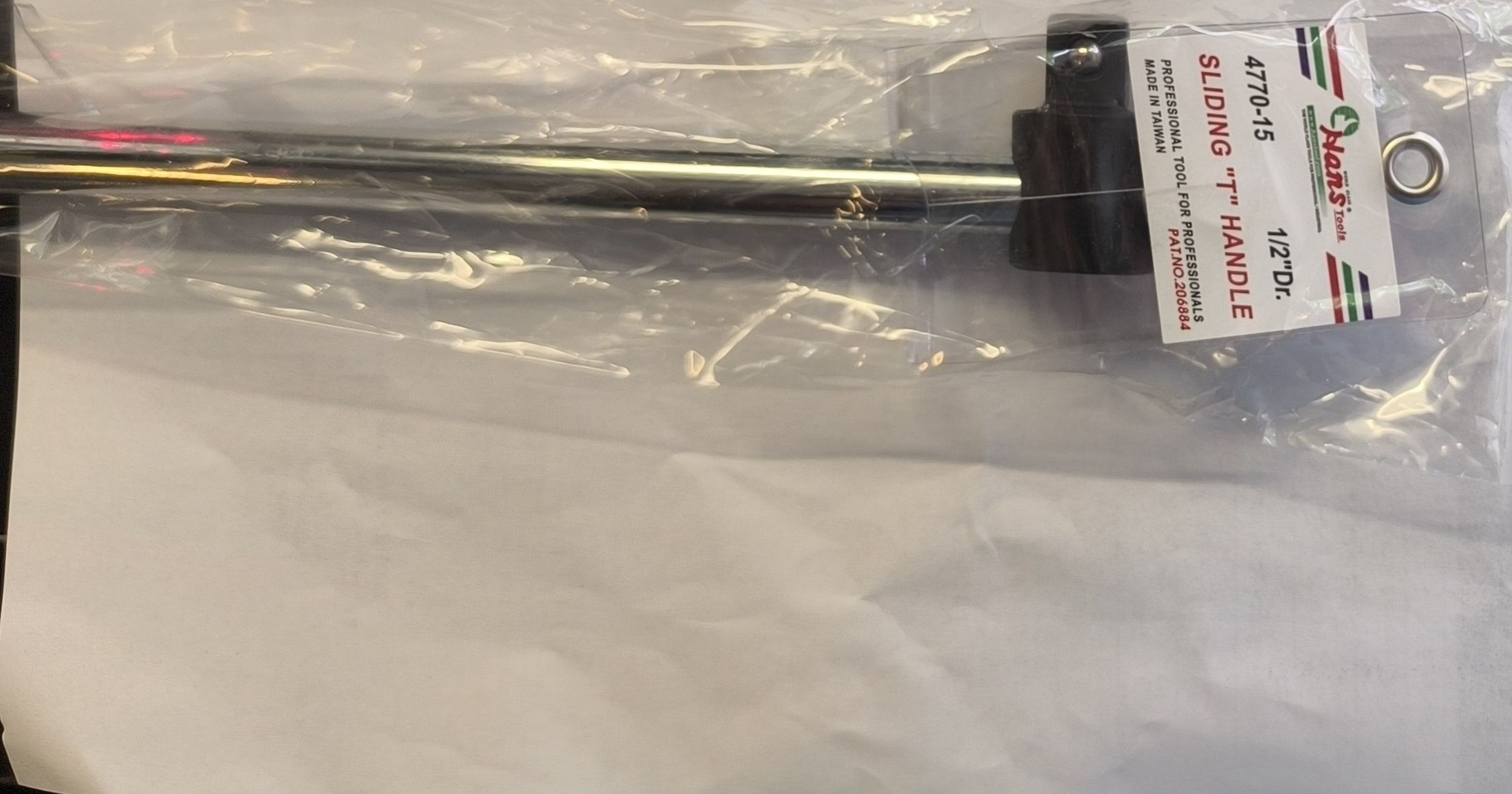 HANS 1/2" T csúszó hajtókar 380mm CRV termék fő termékképe