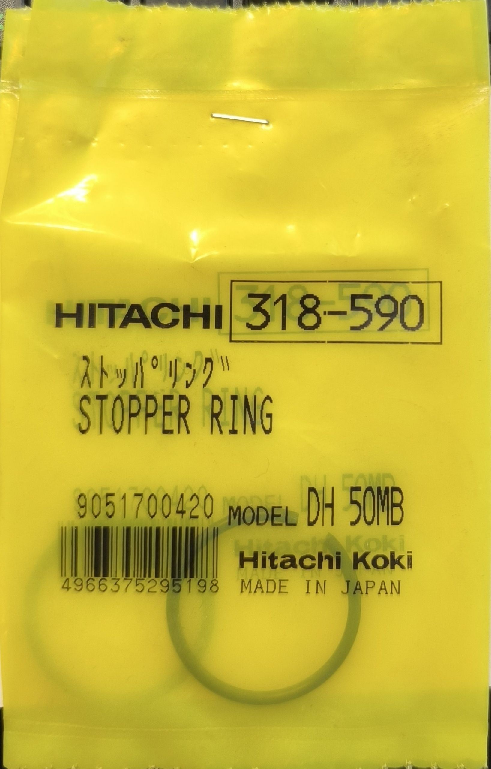 HITACHI alkatrész biztosítógyűrű /DH/H termék fő termékképe