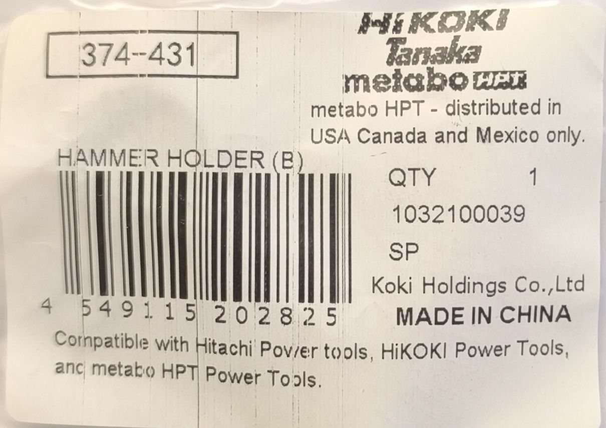 HIKOKI alkatrész ütőszeg tartó (B) /DH24/26/28P*2 termék fő termékképe