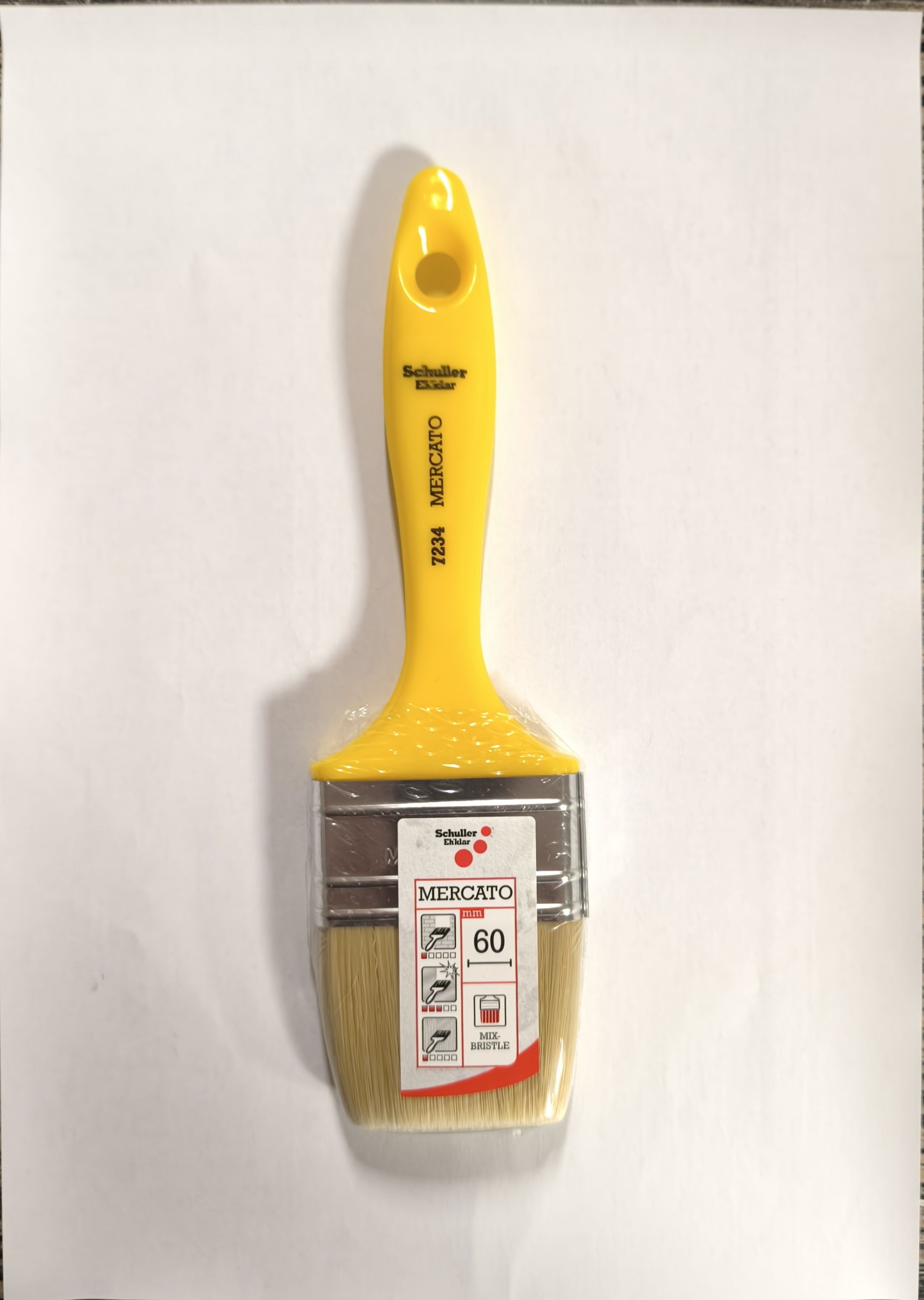 Schuller Eh'klar SCHULLER ecset 60 mm , sárga nyél termék fő termékképe