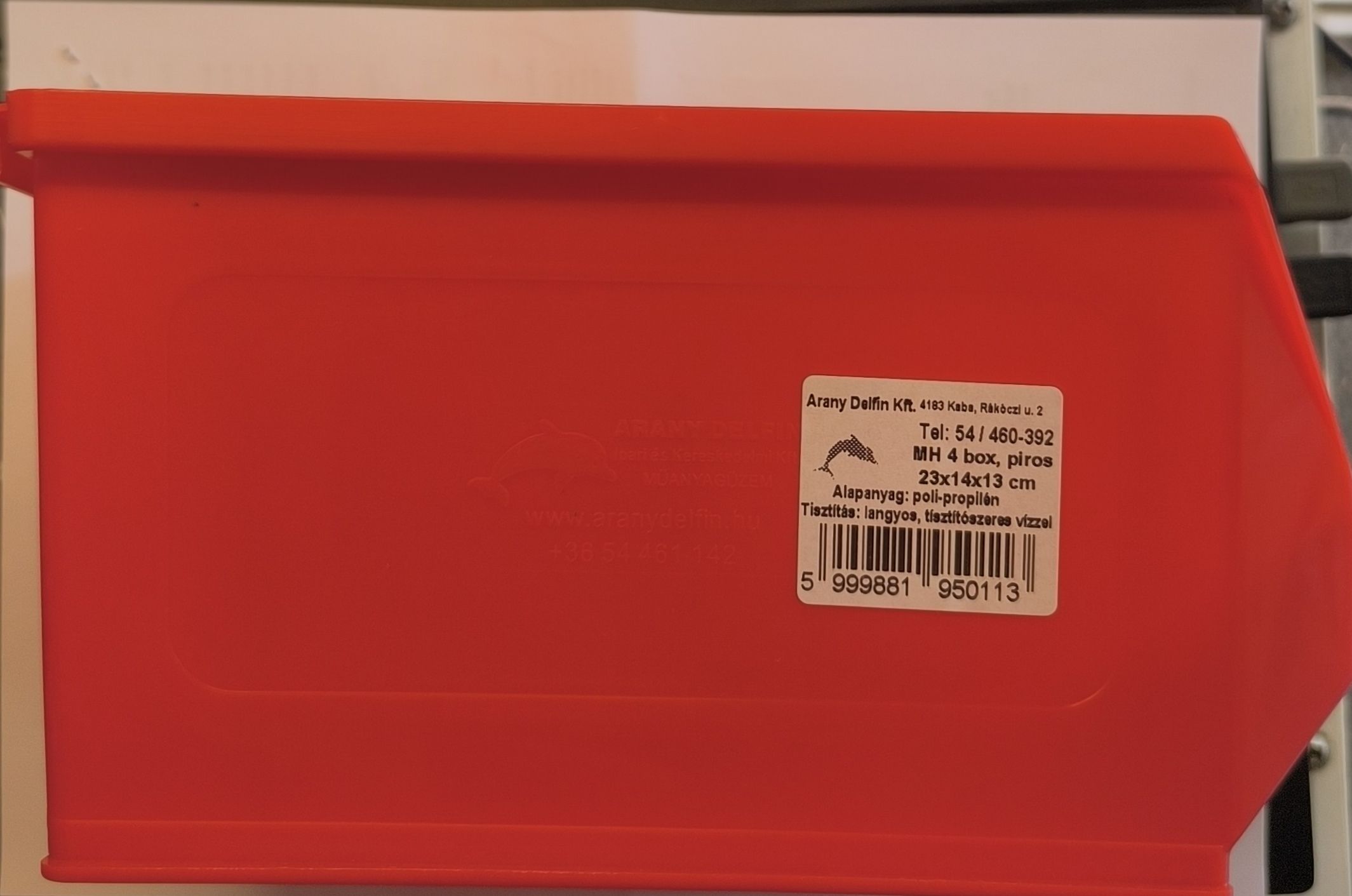 Tároló doboz MH 4 Box méret:230x150x130mm Piros termék fő termékképe