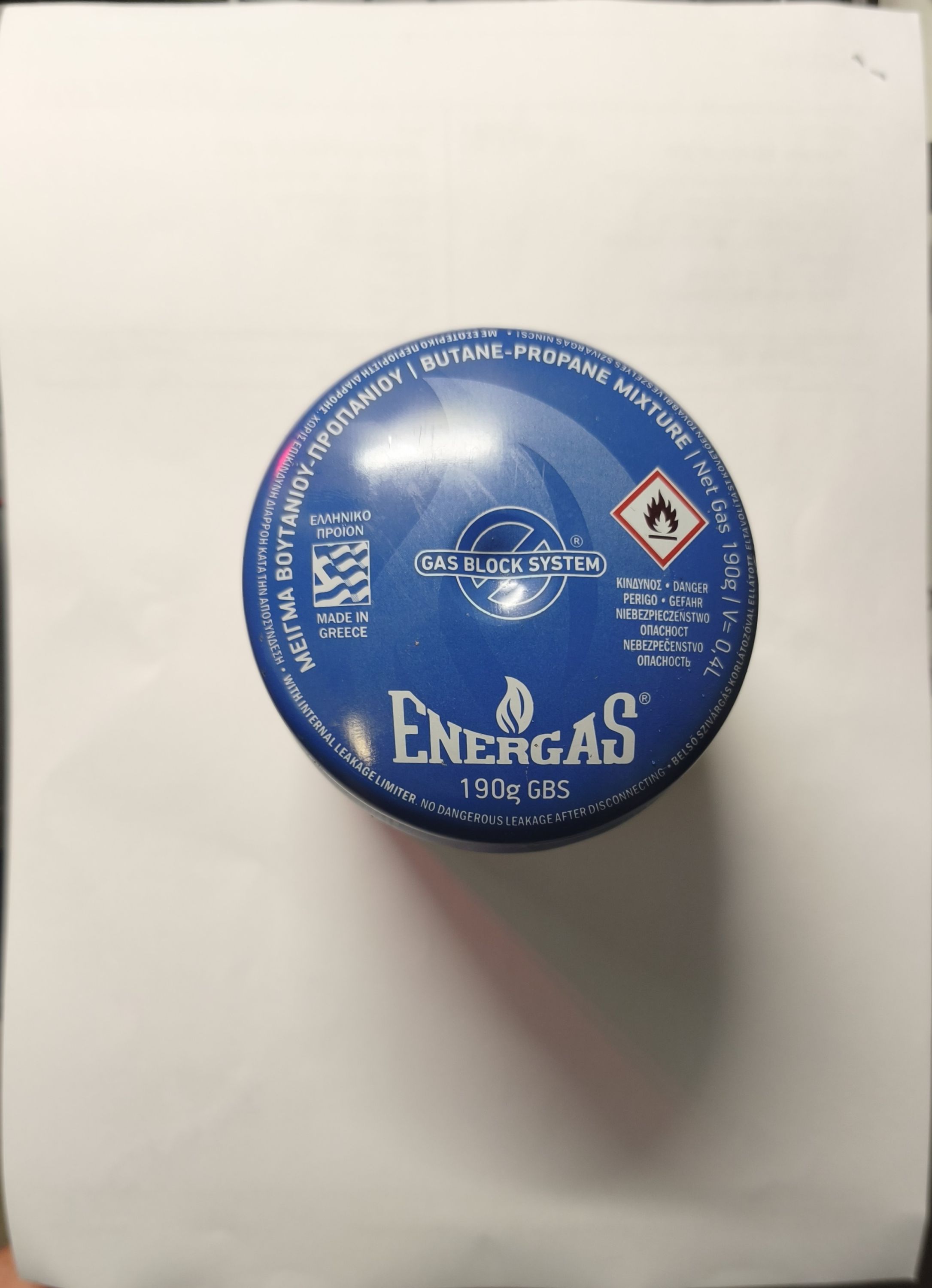 ENERGAS Propan-butan 190g palack termék fő termékképe