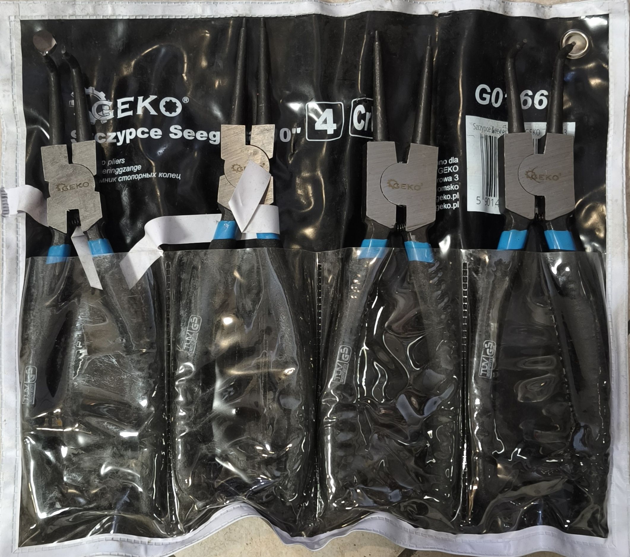 GEKO Seegerfogó készlet 10" 200mm termék fő termékképe