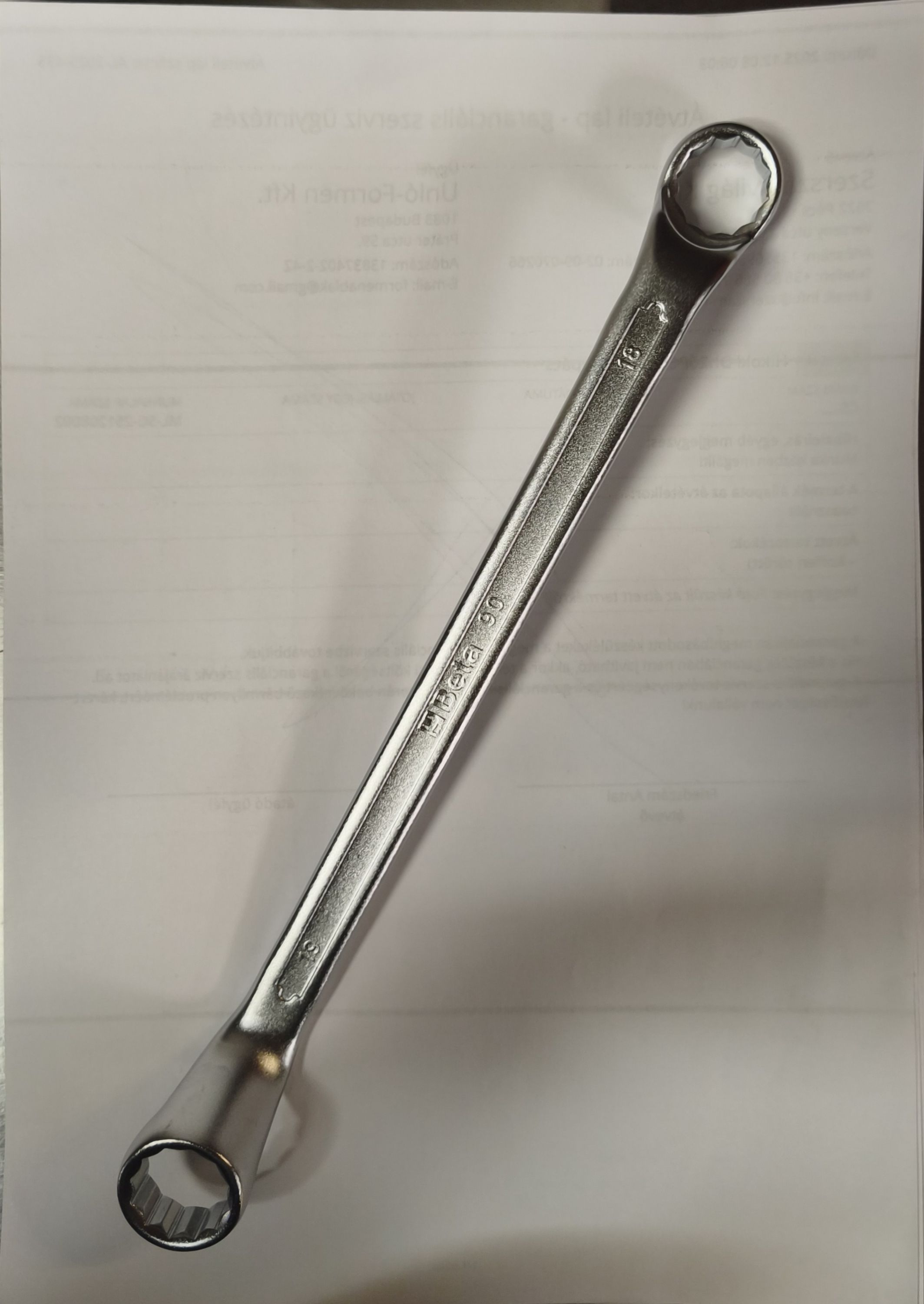 BETA Csillagkulcs 18x19 termék fő termékképe