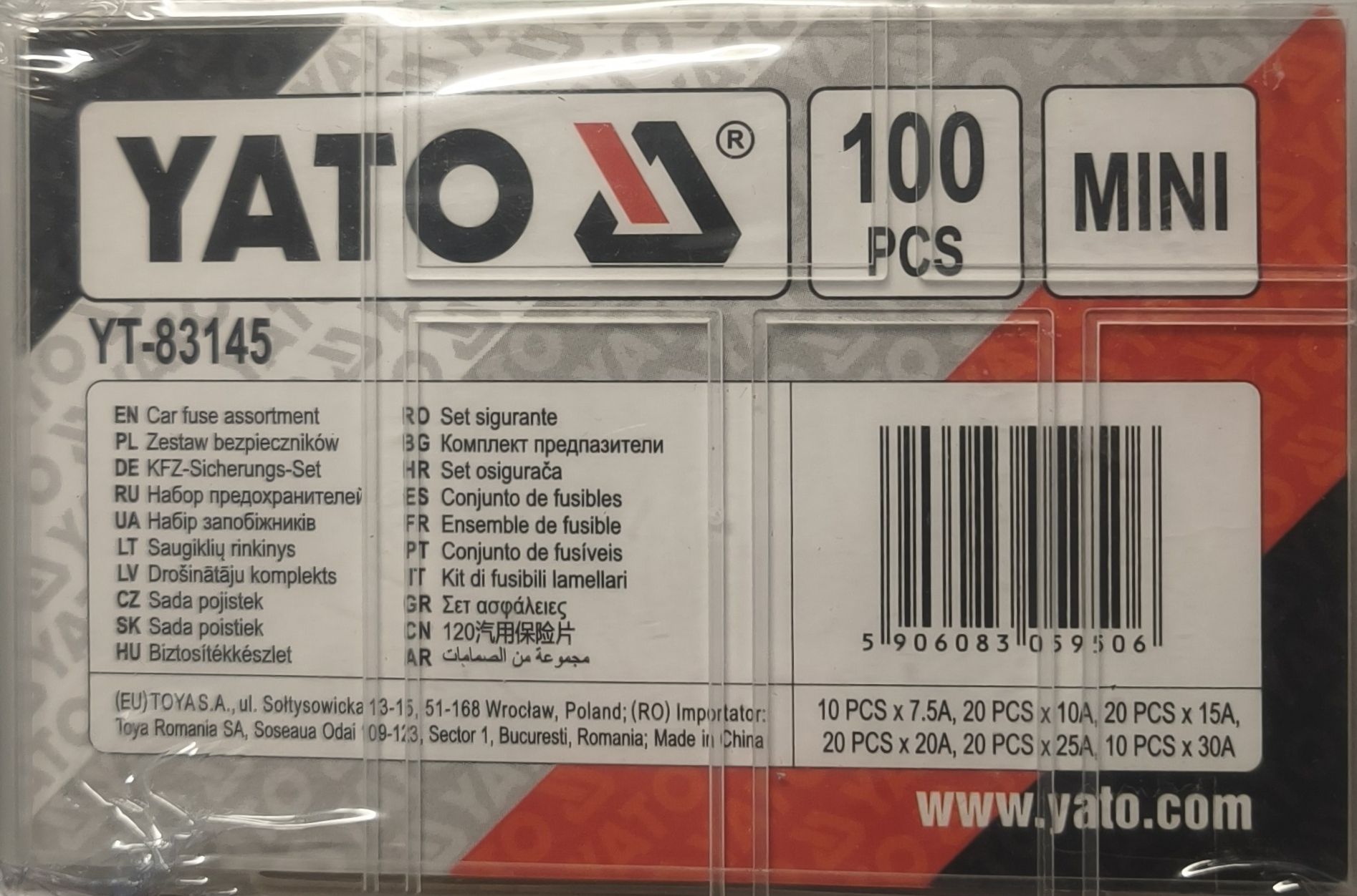 Biztosíték Klt. 100 db-os általános termék fő termékképe