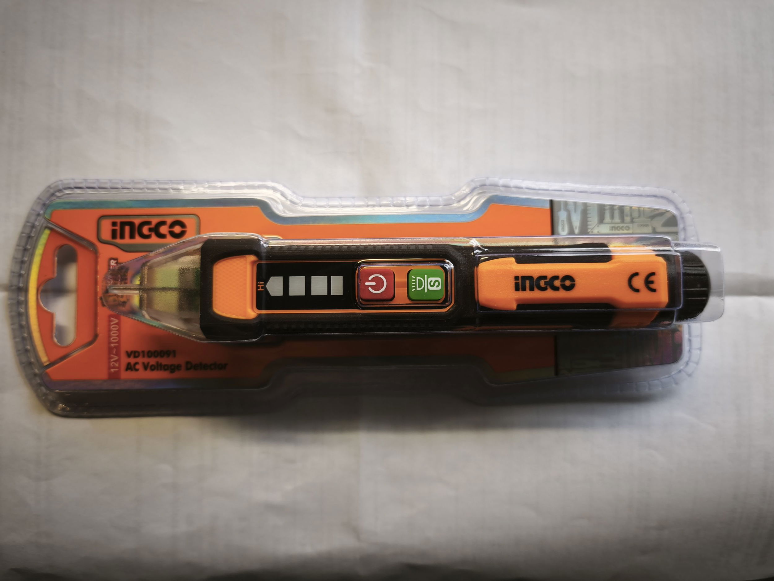 INGCO Fáziskereső érintésmentes mérés 12-1000V-ig szigetelt termék fő termékképe