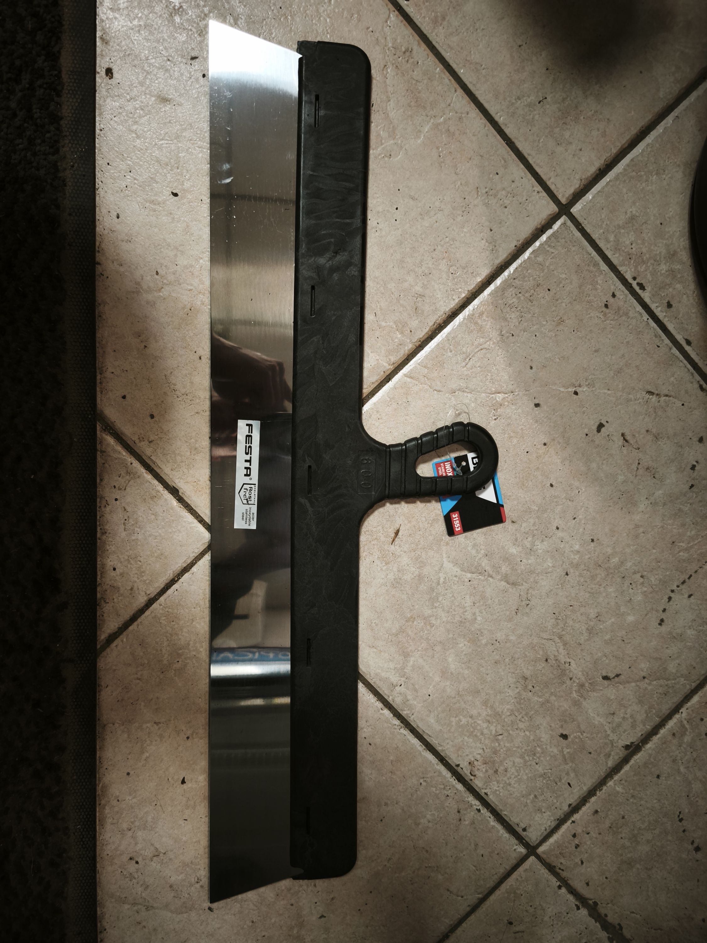 FESTA Spatulya fali 600mm inox (rákli) termék fő termékképe