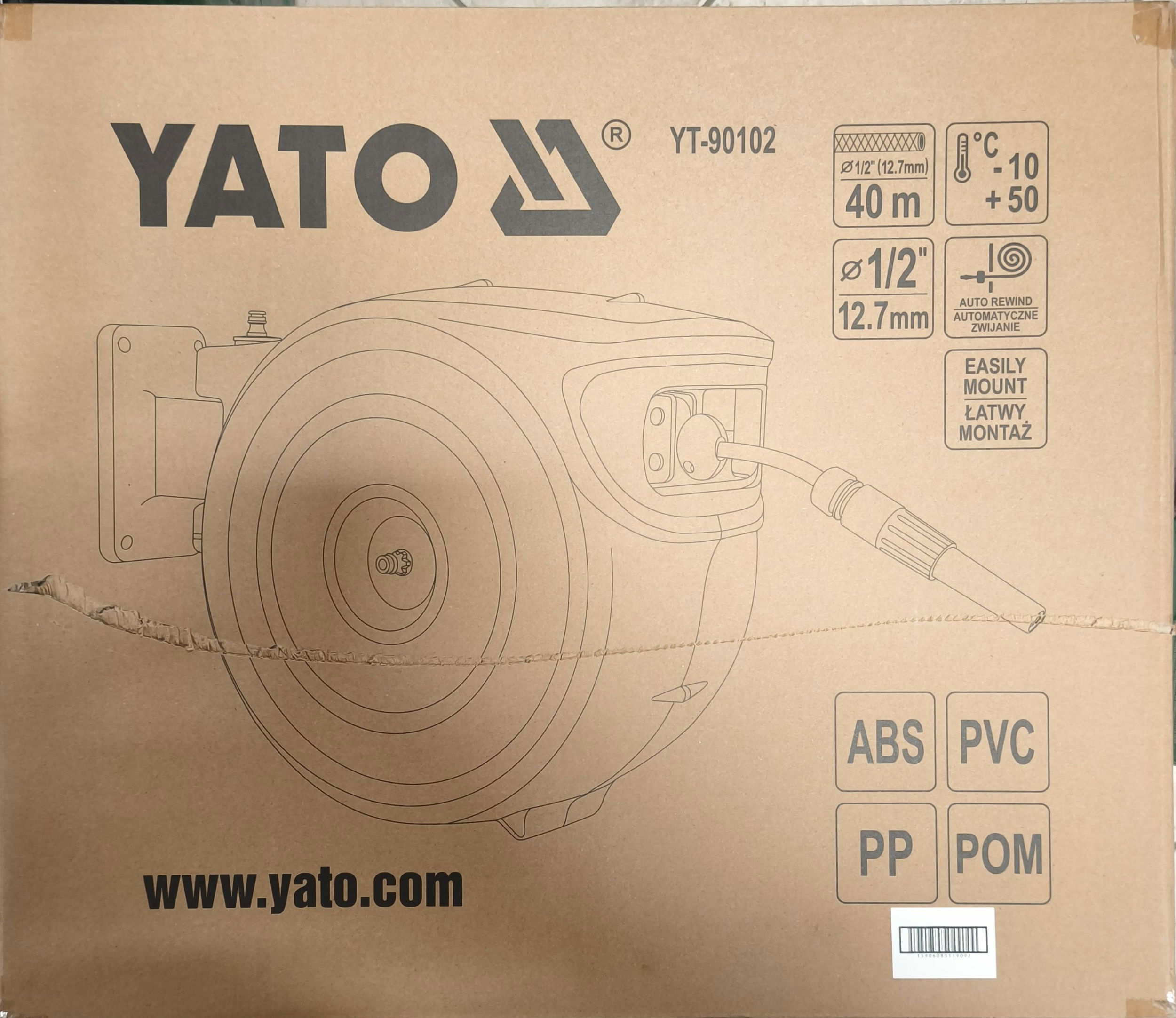 YATO Tömlődob automata 40m termék fő termékképe