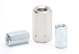 Hatlapú toldóanya DIN6334 ( Acél , Horganyzott ) M14 (m=3d, SW22) termék fő termékképe