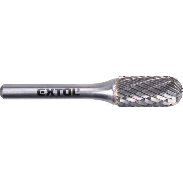 EXTOL Keményfém turbómaró (rotormaró), hengeres, kerek orrú, átmérő 12×25mm/szár 6mm, keresztfogazás termék fő termékképe