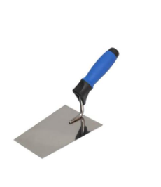 KUBALA Rozsdamentes trapéz kőműveskanál, 115x160x90 mm, kétkomponensű puha nyél termék fő termékképe