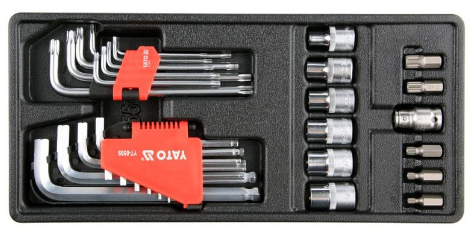 YATO Imbusz készlet 31 részes (fiókbetét) termék fő termékképe