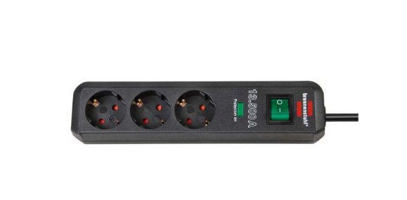 Brennenstuhl Elosztó Eco-Line 3x DE F típusú (CEE 7/3) aljzat - DE F típusú (CEE 7/4) dugó Antracit 1.5m termék fő termékképe