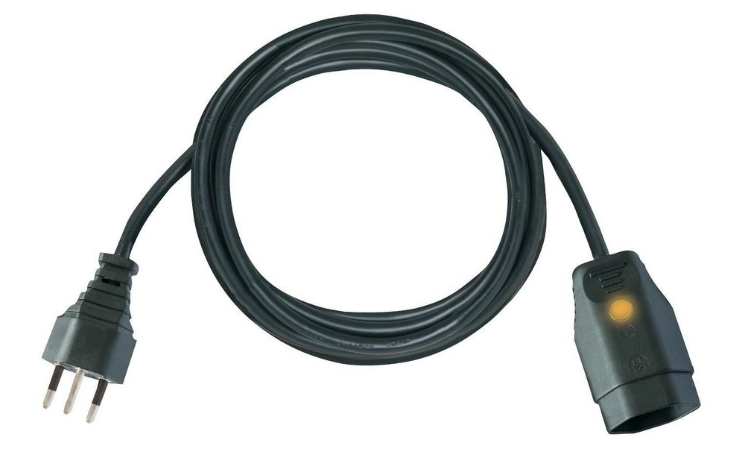 Brennenstuhl Hosszabbítókábel IP20 PVC CH J típusú (T12) dugó - CH J típusú (T13) aljzat 5m Fekete termék fő termékképe