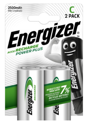 Energizer Akkumulátor Power Plus 2500mAh Baby C B2 termék fő termékképe