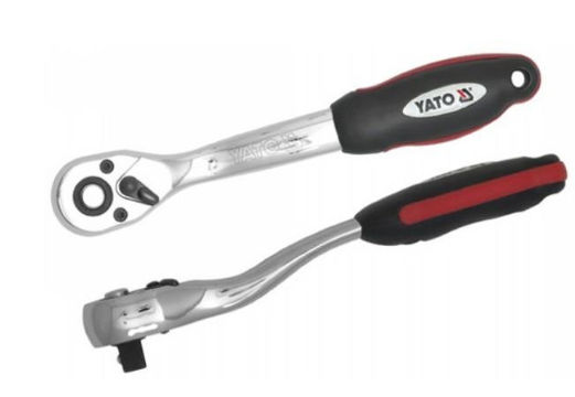 YATO Racsnis hajtószár 1/2" 250 mm 72T hajlított szár CrV termék fő termékképe