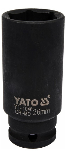 YATO Gépi hosszú dugókulcs 1/2" 26 mm CrMo termék fő termékképe