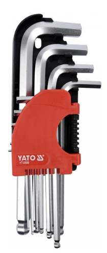 YATO Imbuszkulcs készlet 10 részes 2,0-12 mm CrV termék fő termékképe