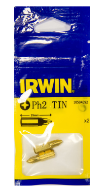 IRWIN Bithegy PH2 x 25 mm TiN (2 db) termék fő termékképe