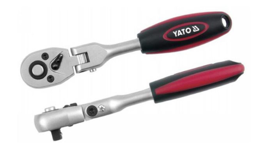 YATO Racsnis hajtószár 1/2" 290 mm 72T csuklós ±90° egyenes szár CrV termék fő termékképe