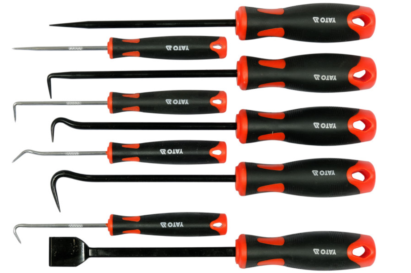 YATO Kézi véső és kampó készlet 9 részes termék fő termékképe