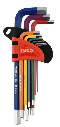 YATO Hosszú gömbfejű imbuszkulcs készlet 9 részes 1,5 - 10 mm S2 termék fő termékképe